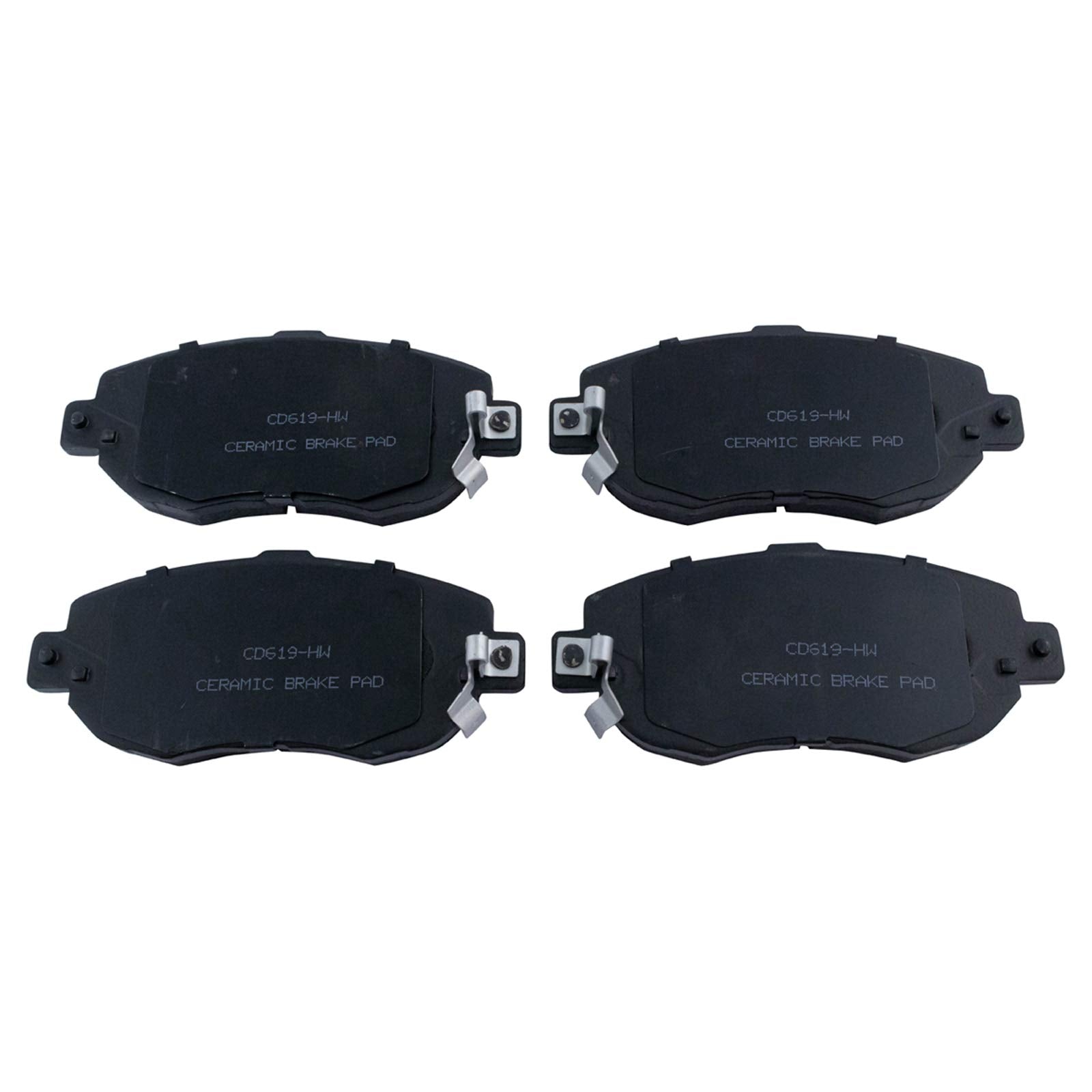 TRQ Front Brake Pads Ceramic Compatible with 1993-2005 Lexus GS300 1998-2000 GS400 2001-2005 GS430 IS300 2002-2010 SC430 1993-19