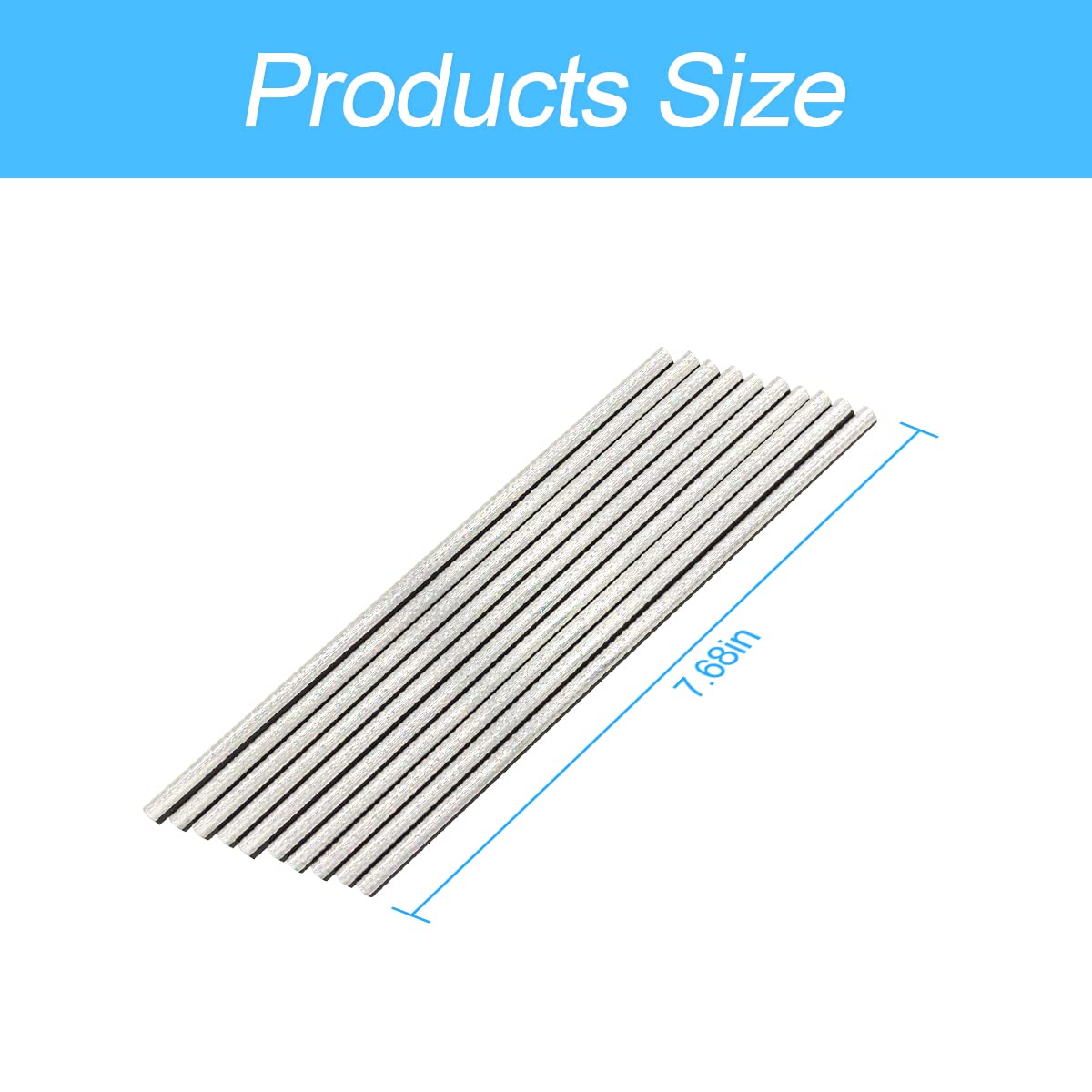 20Pcs Car Air Conditioner Decoration Strip, Auto Air Vent Outlet Chrome Diy Trim Strips, Waterproof Moulding Bendable Protection