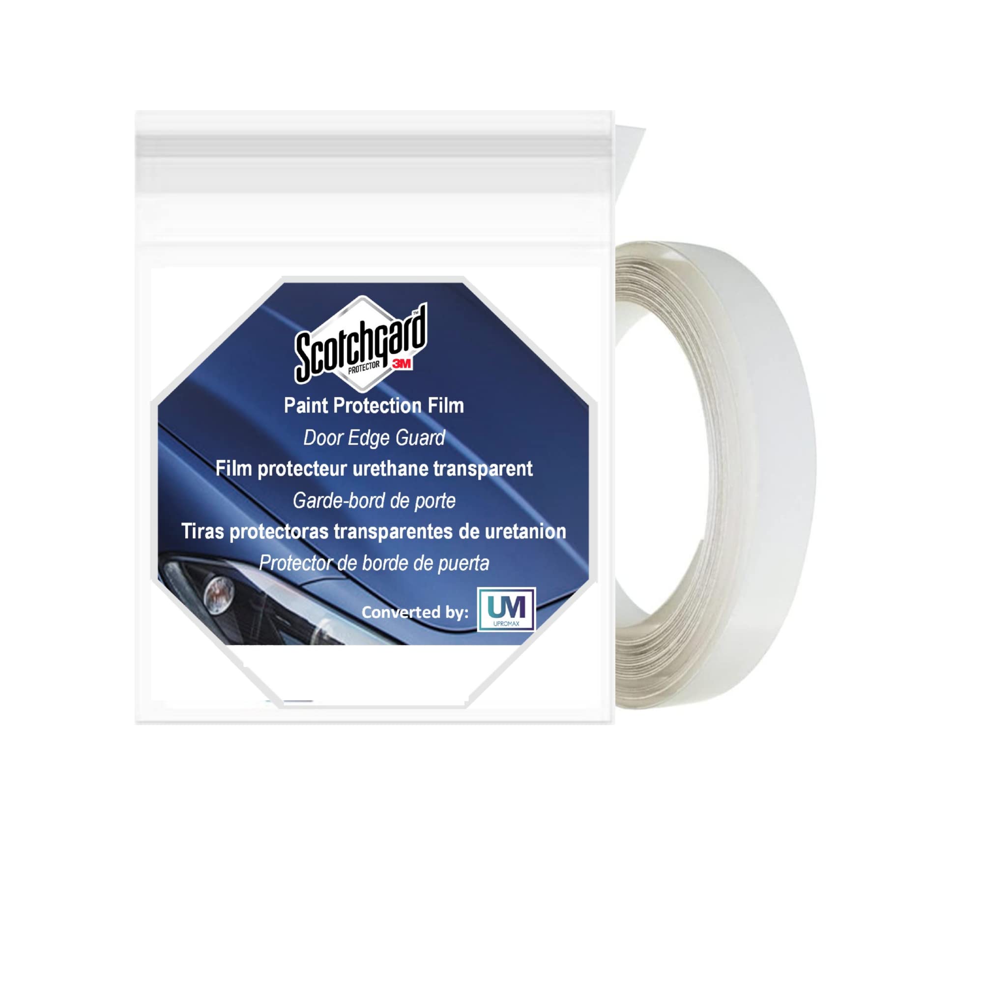 Upromax Door Edge Paint Protection Film Roll 0.4In X 5Yd Scratch Protection Film Clear Invisible Universal Car Truck (Roll 0.4 X 5Yd)