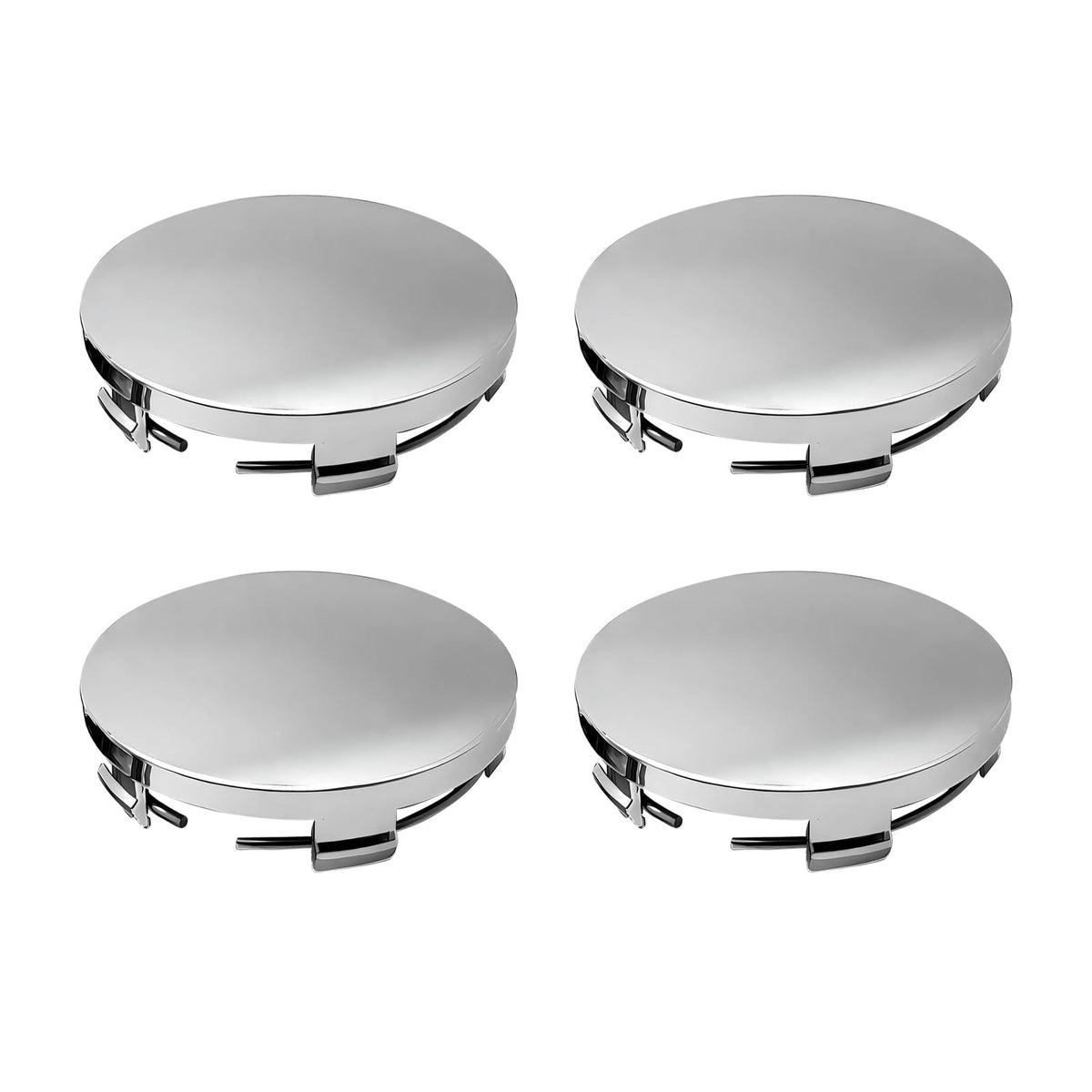 4 PCS Car Wheel Center Hub Cover, 2.36 OD 2.2 ID Wheel Hub Modification Decoration, ABS Rust-Proof Durable Snap-in Anti-Fall