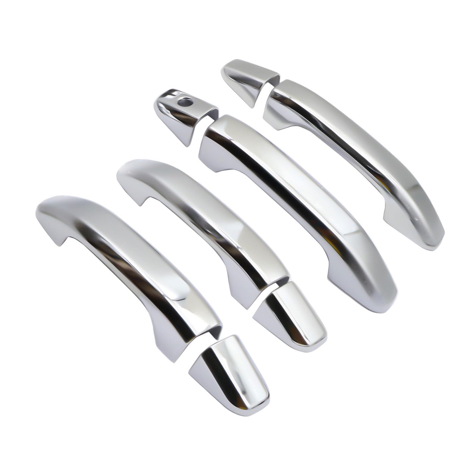 Gxarts Chrome Triple Plated 4 Door Handle Cover Compatible With Chevy Silverado 1500 2500 3500 Hd 2020 2021 2022 Compatible With
