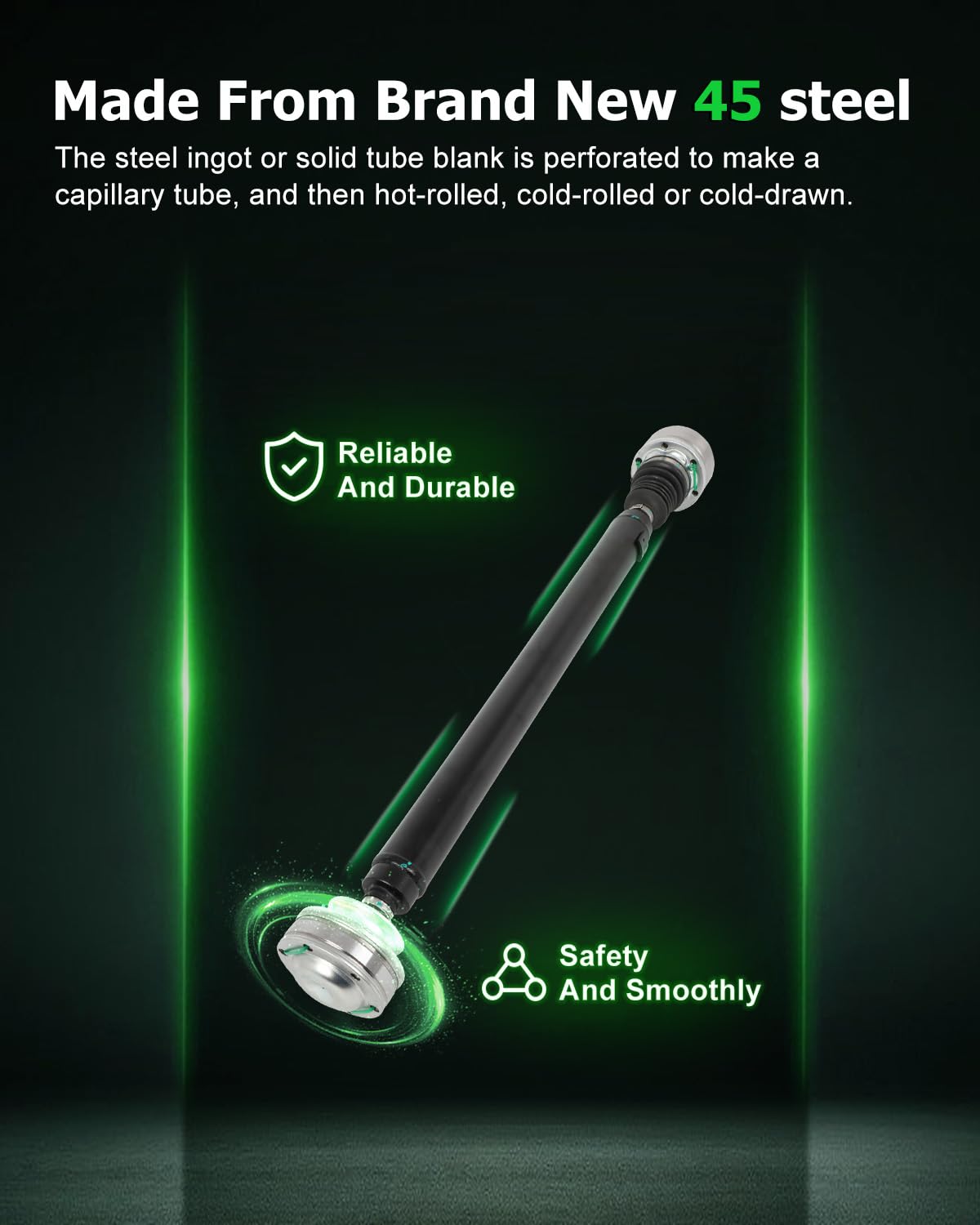 Scitoo?35.125''?Steel Front Driveshaft Assembly Drive Shaft Prop Shaft For Jeep Commander 2007-2010,For Jeep Grand Cherokee 2007