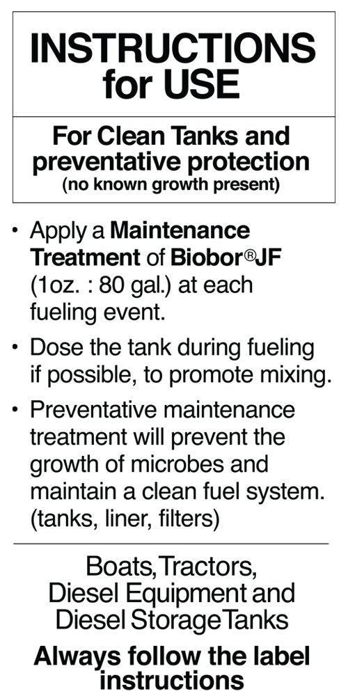 Biobor Jf Diesel Fuel Additive: Highly Effective Fuel Biocide Supplement, Prevents Corrosion Of Fuel Tanks, Increases Lubricity,