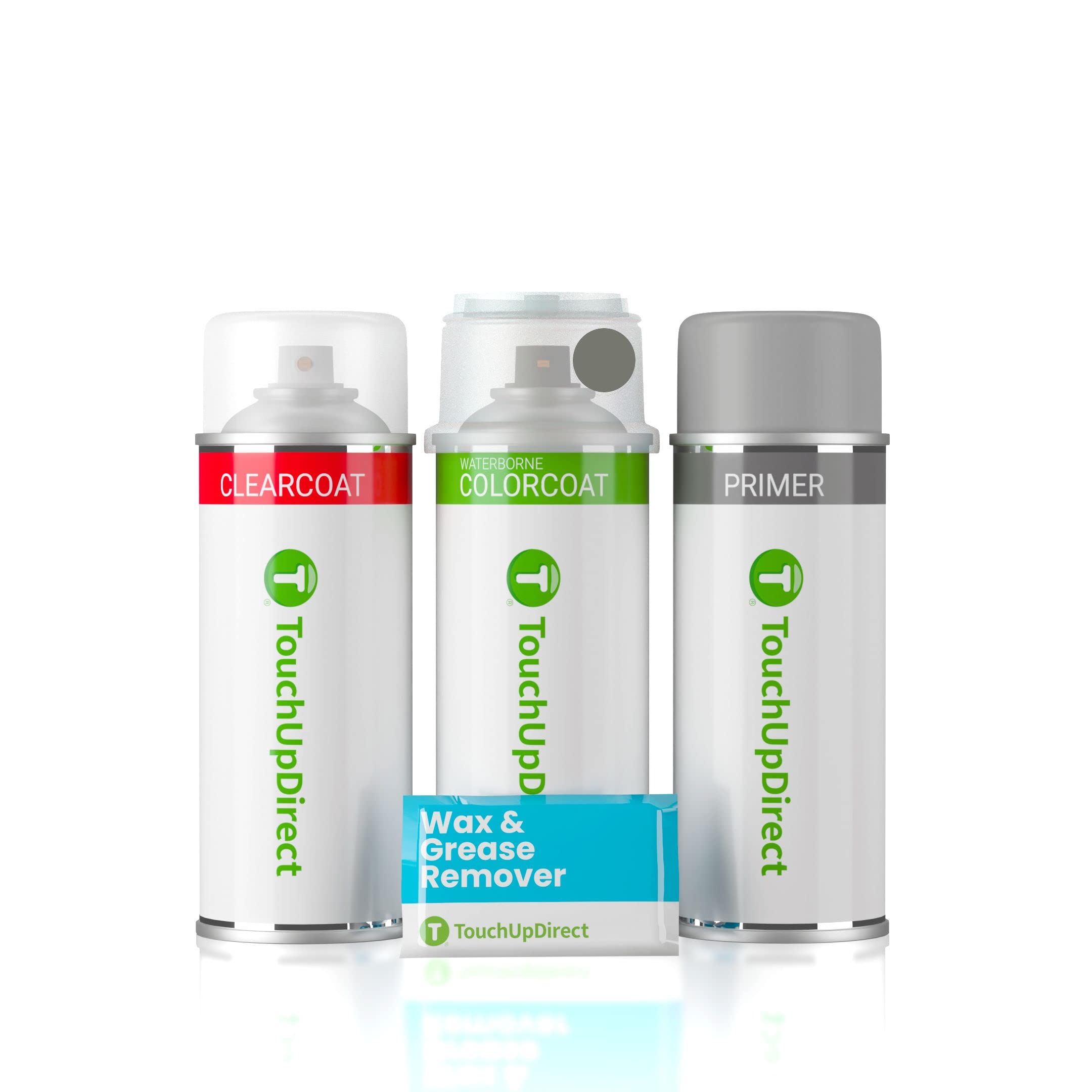 TouchUpDirect PN2BF/SM1240 Liquid Grey Compatible with Ford Exact Match Touch Up Paint Aerosol - Preferred Kit