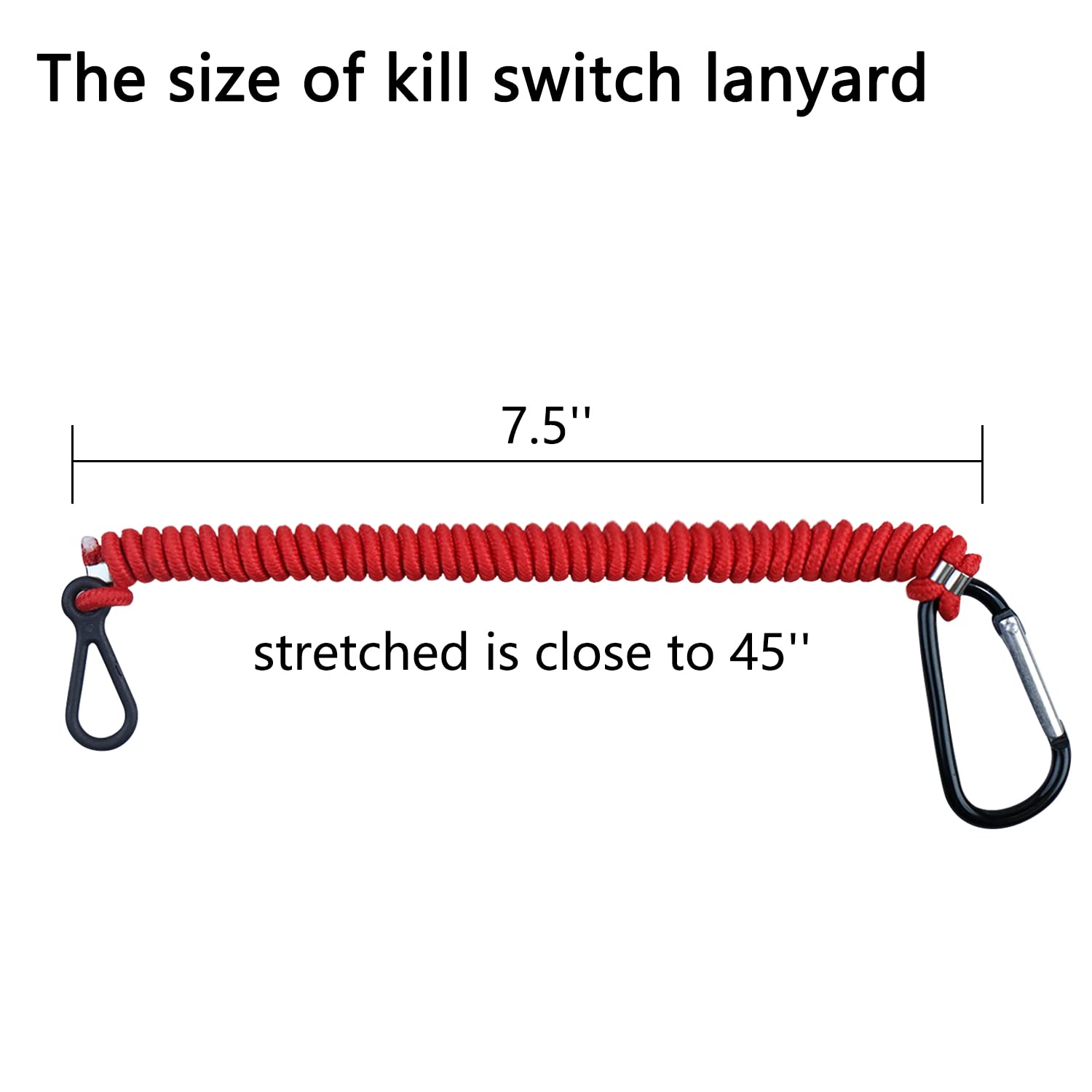 Ymhhefy 8M0092850 Boat Safety Kill Stop Switch Connector Lanyard Tether With Wrist Strap Compatible With Mercruiser Marine - Rep