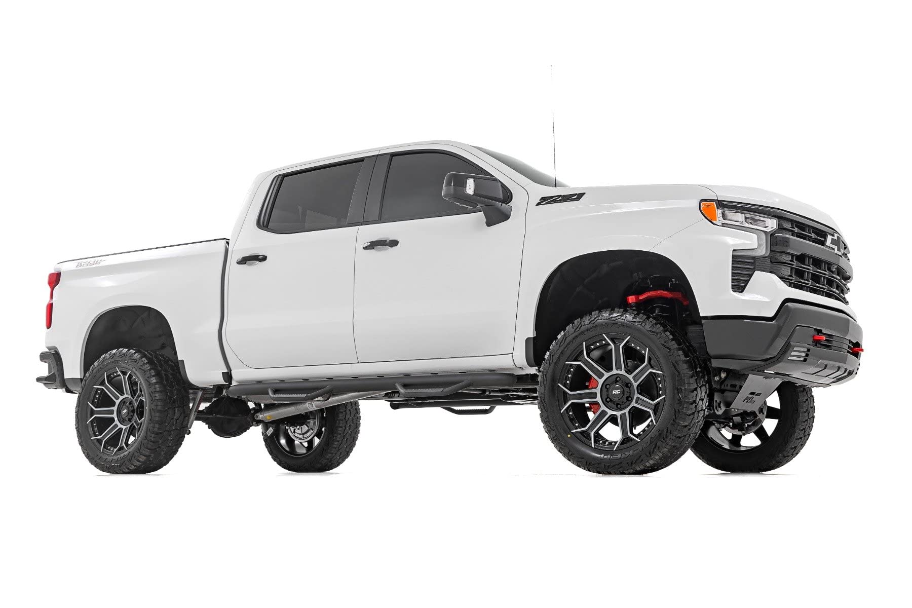 Rough Country Mud Flap Delete For 2019-2025 Chevy Silverado 1500 - Heavy-Duty Tri-Blend Abs, Easy Install, Includes Front & Rear Deletes