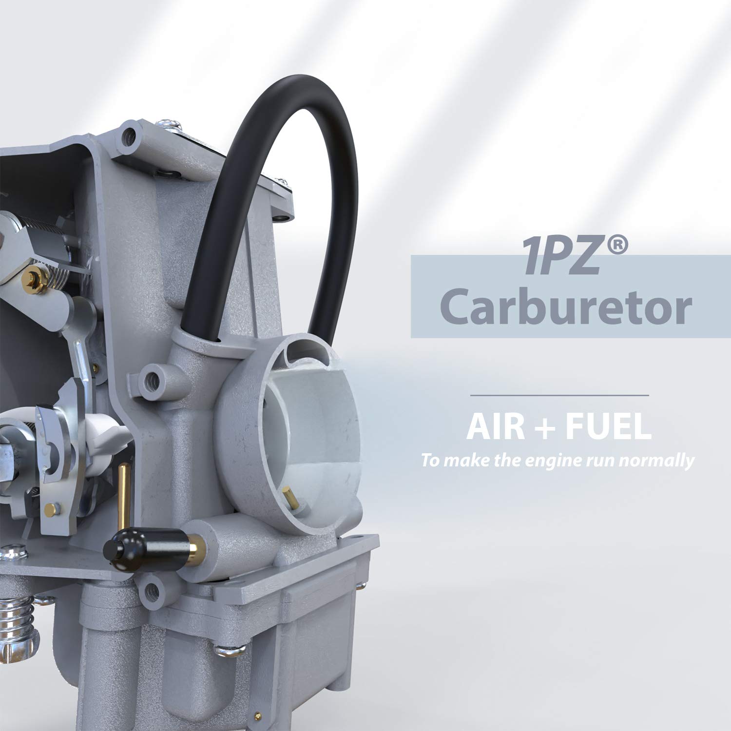 1Pz W35-Im1 Carburetor W/Upgrade Aluminum Intake Manifold Replacement For Yamaha Warrior 350 Yfm350 X Wolverine Yfm350Fxg 1987-2004 Atv 4Wheeler Quad