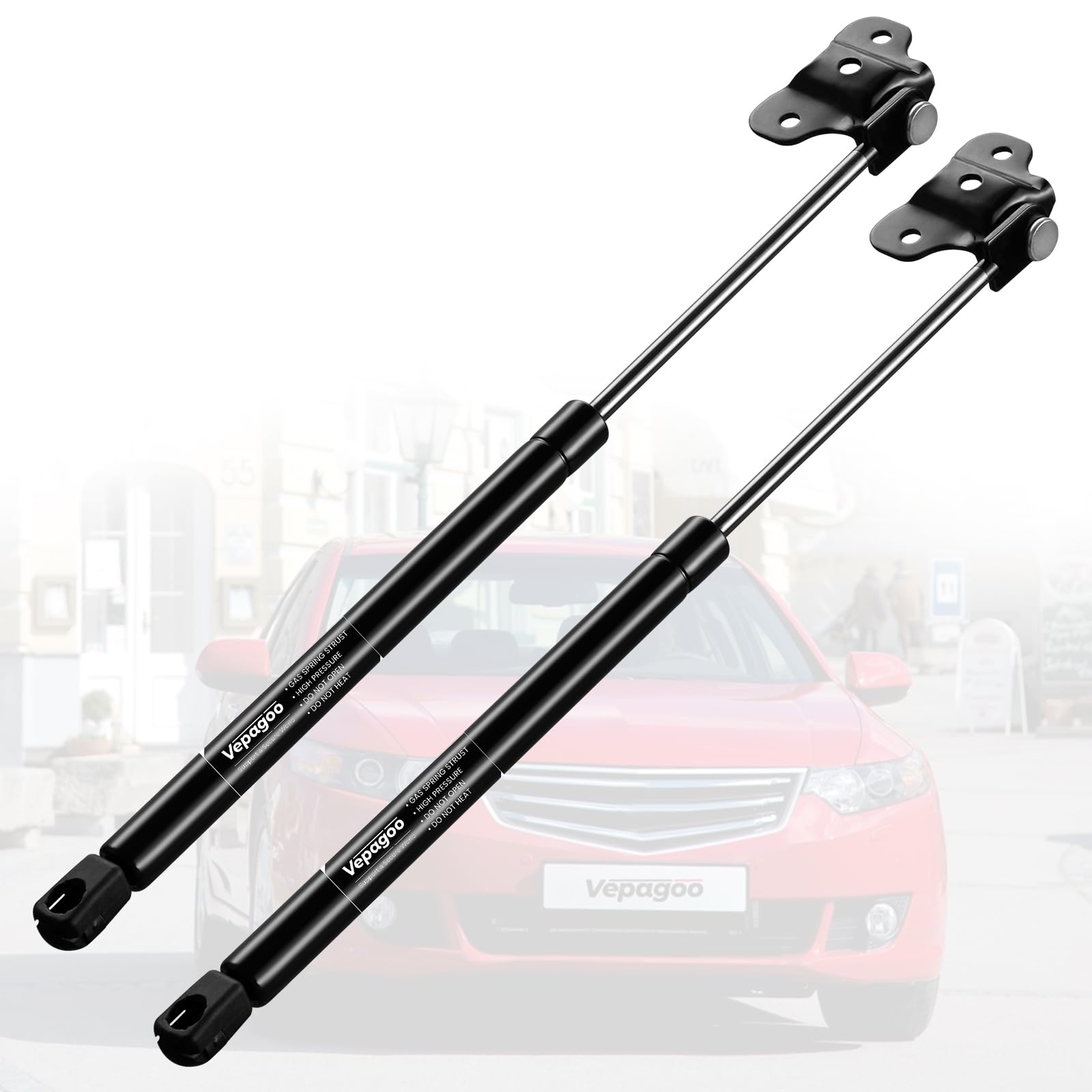 Vepagoo 4157 Front Hood Struts Compatible For 2003-2007 Honda Accord Gas Shock Lift Supports, Base/Coupe/Dx/Ex/Lx/Hybrid/Special
