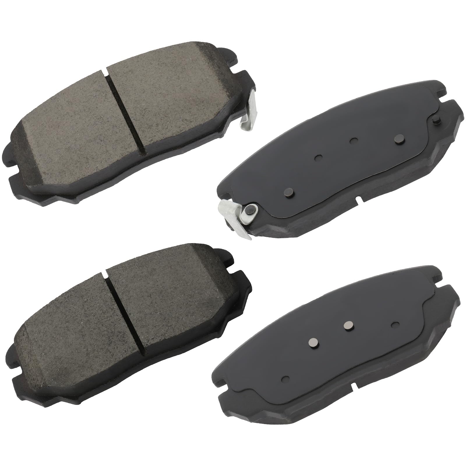 Cciyu D1125 Front Ceramic Disc Brake Pads Kit For Toyota Corolla 2009-2019 4Pcs