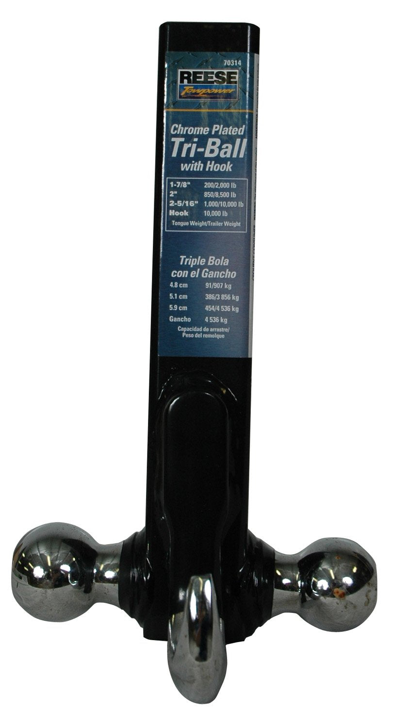 Reese 7031400 Tri-Ball Mount With Hook