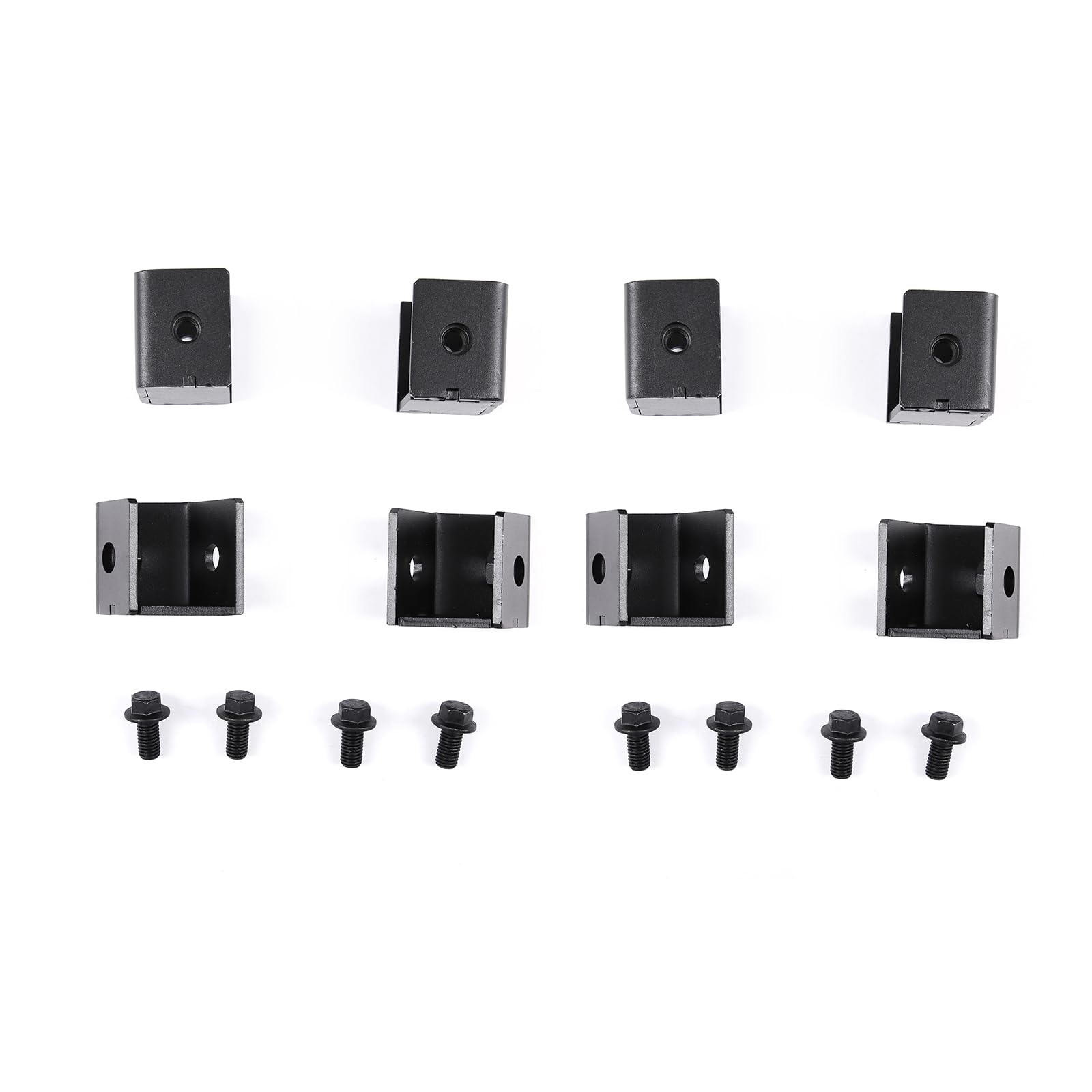 Llkuang Car Metal Front Seat Spacer Lift Kit,Compatible With 2007-2021 Toyota Fj Cruiser Seat Foot Raising/Heighten Bracket (8Pcs)