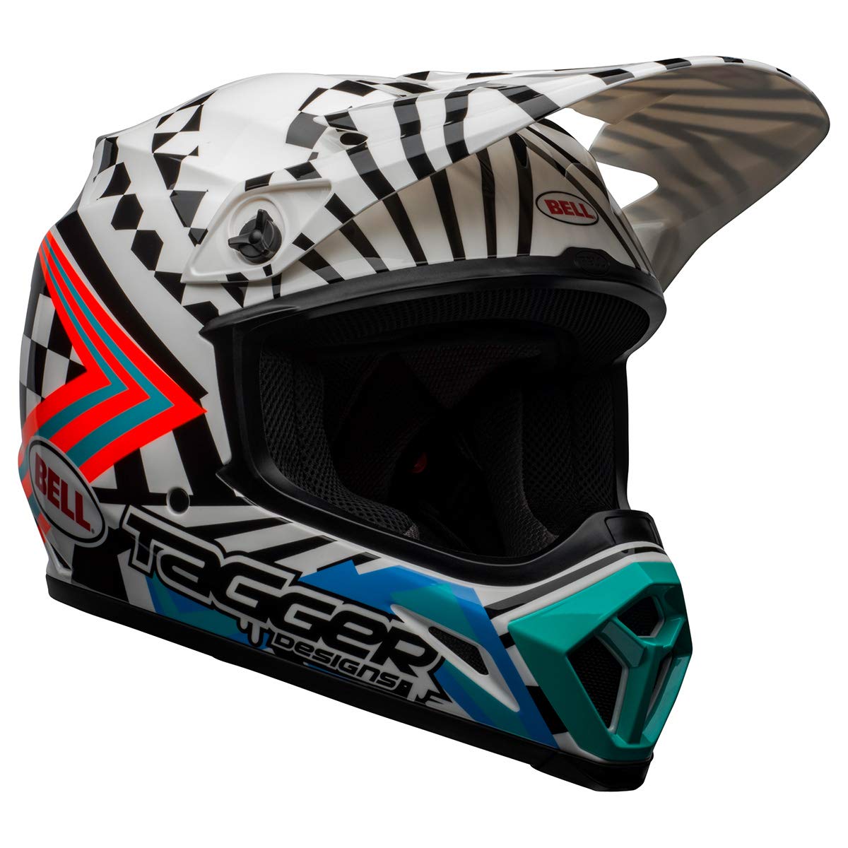 Bell Mx-9 Mips Dirt Helmet (Tagger Check Me Out White/Black - Small)