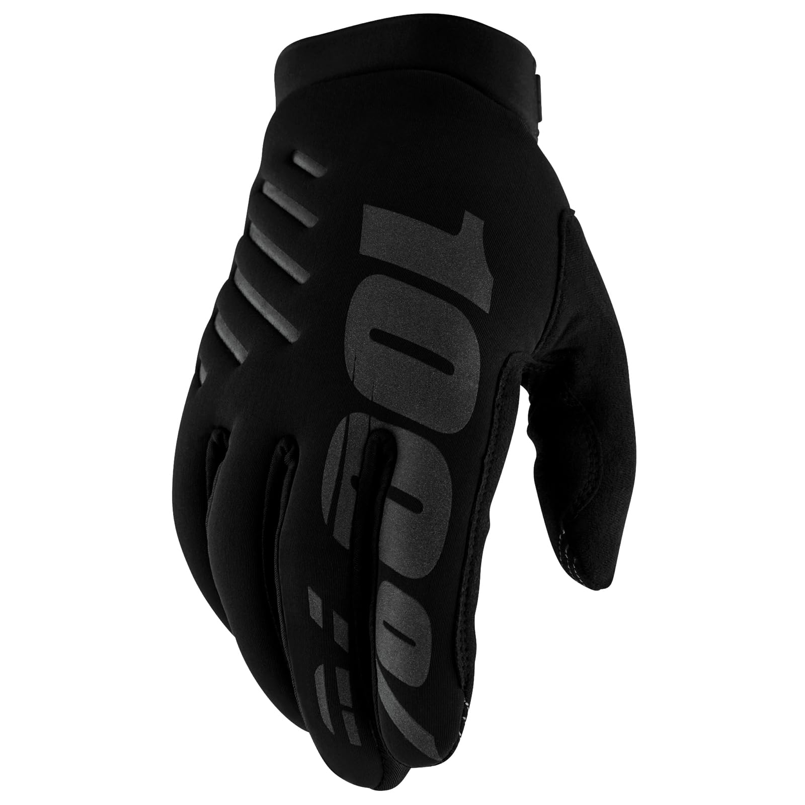 100% Brisker Cold Weather Motocross & Mountain Bike Gloves - Warm Winter Mtb & Mx Powersport Racing Protective Gear (Sm - Black/