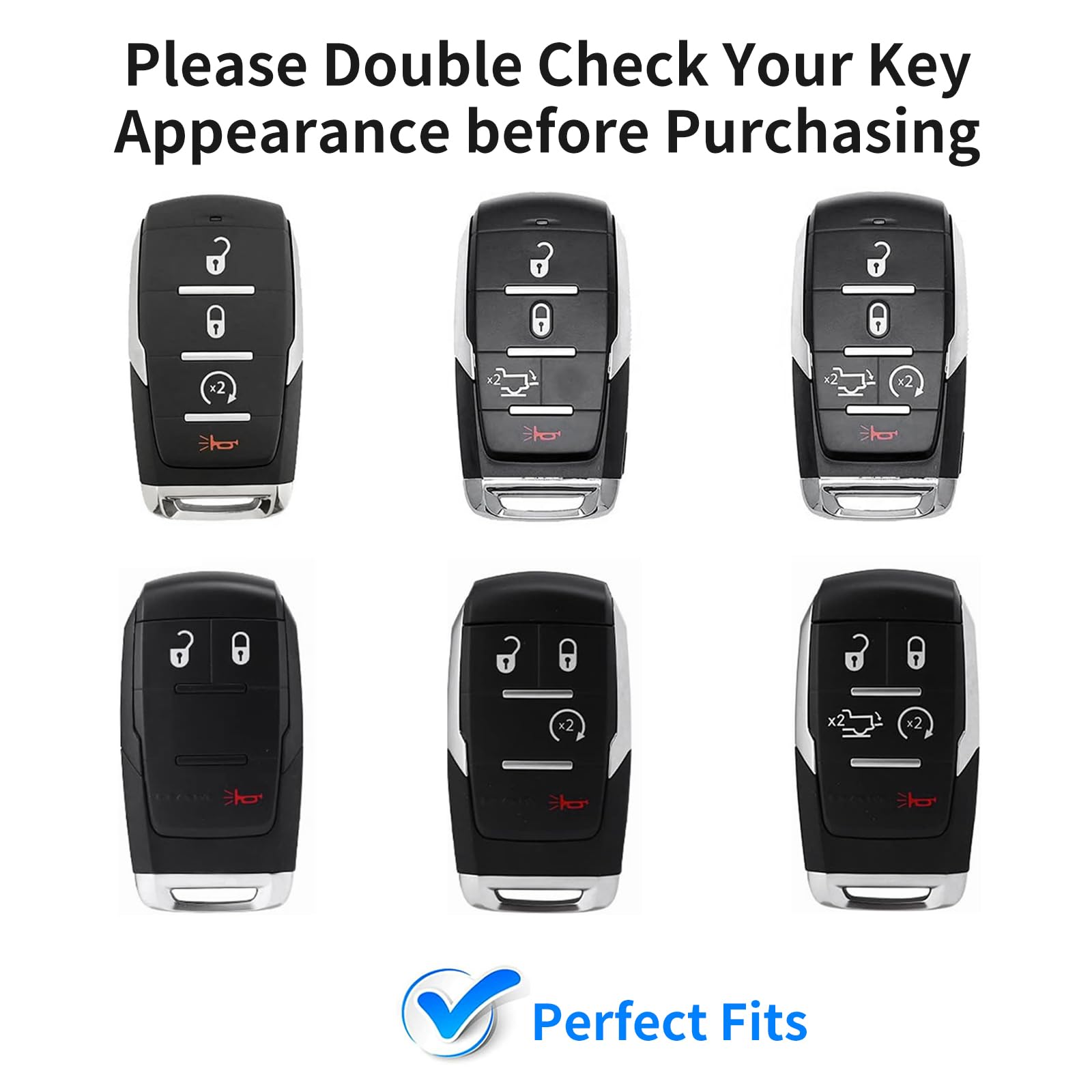 T-carbon Key Fob Cover fits for Ram,Real Glass Fiber Key Fob Protector fits for Ram 1500 2500 3500 Accessories,fits for Ram Powe