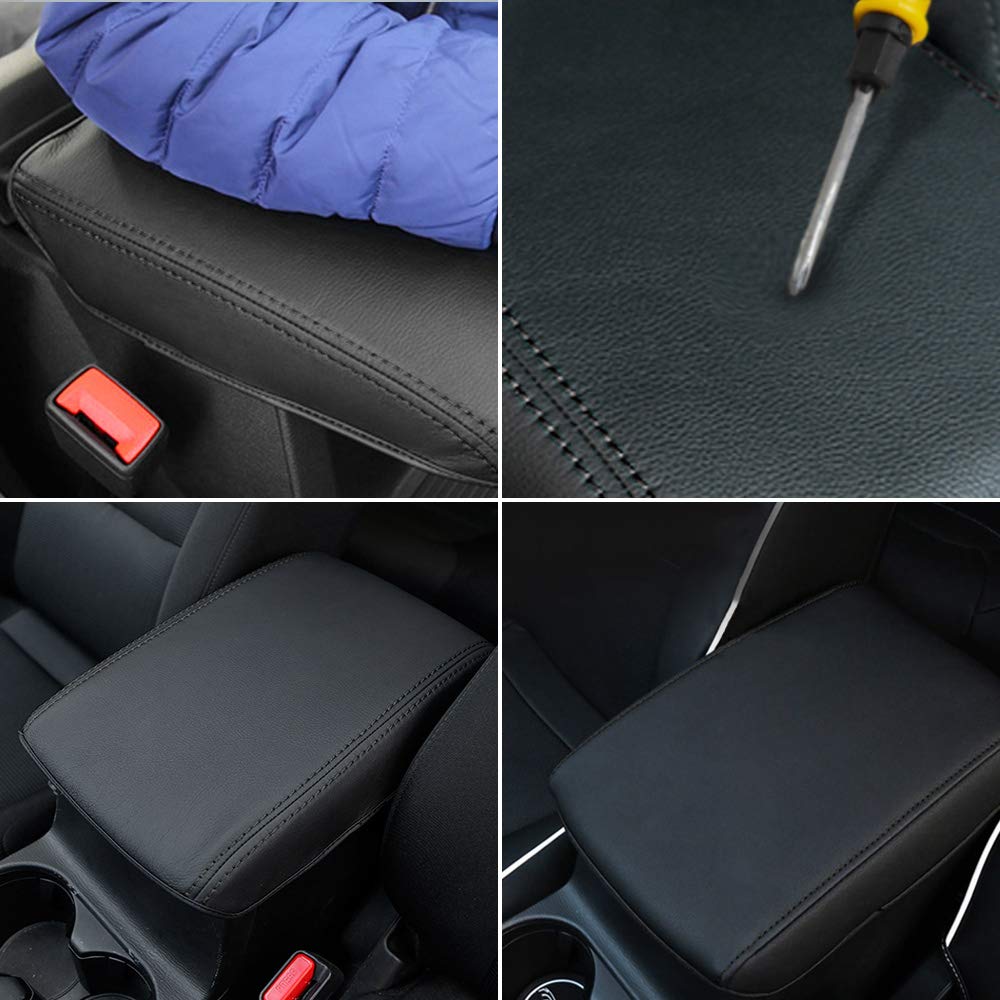 INTGET Black Car Center Console Cover for Mazda CX-5 (2018-2024) - Armrest Protector, Dog Seat Lid Cover, Accessories