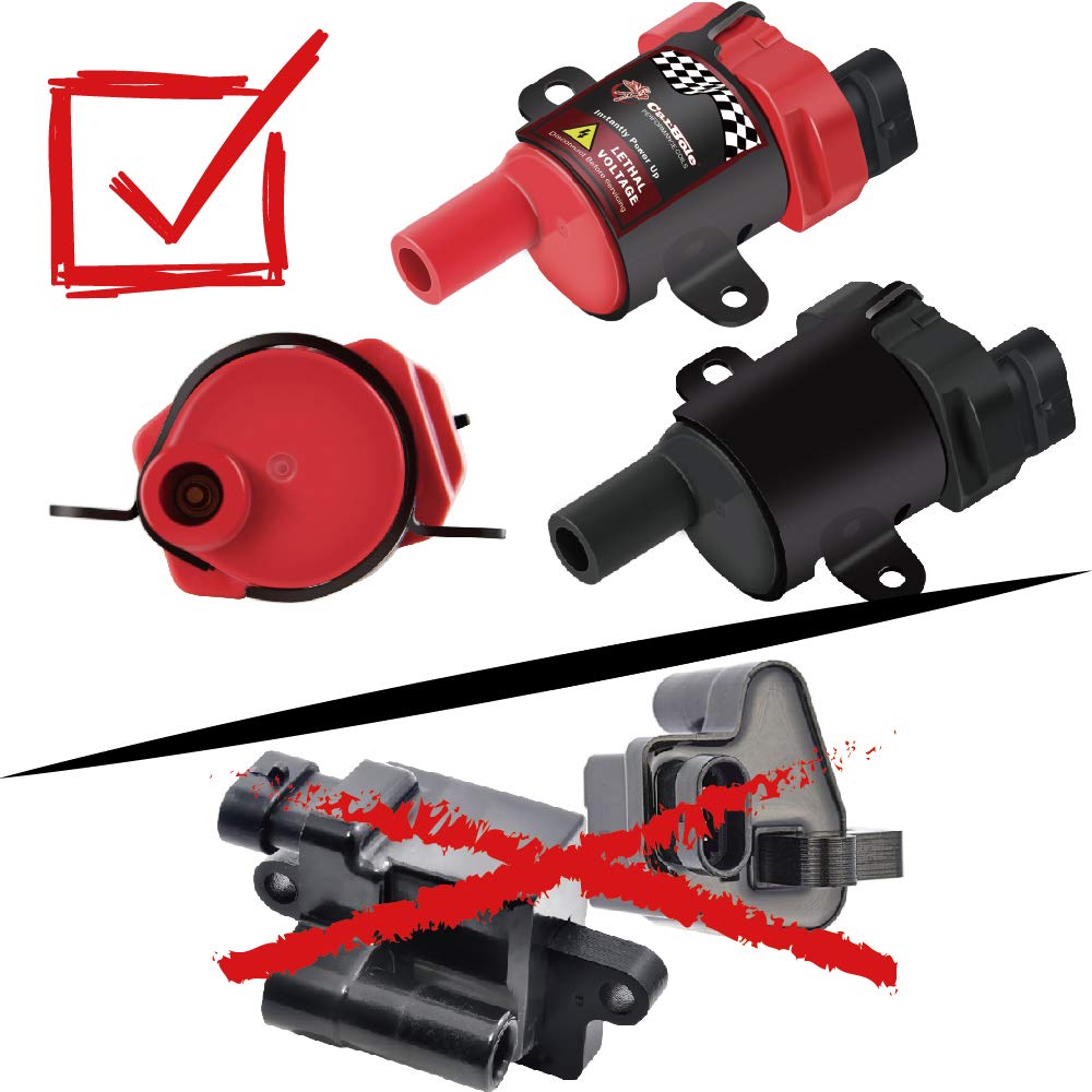 Carbole 8 Pack D585 Ignition Coil Pack And 748Uu 8Mm Spark Plug Wires Fit For Chevy Silverado Ls1 Ls3 4.8 5.3L Chevrolet Gmc Cad