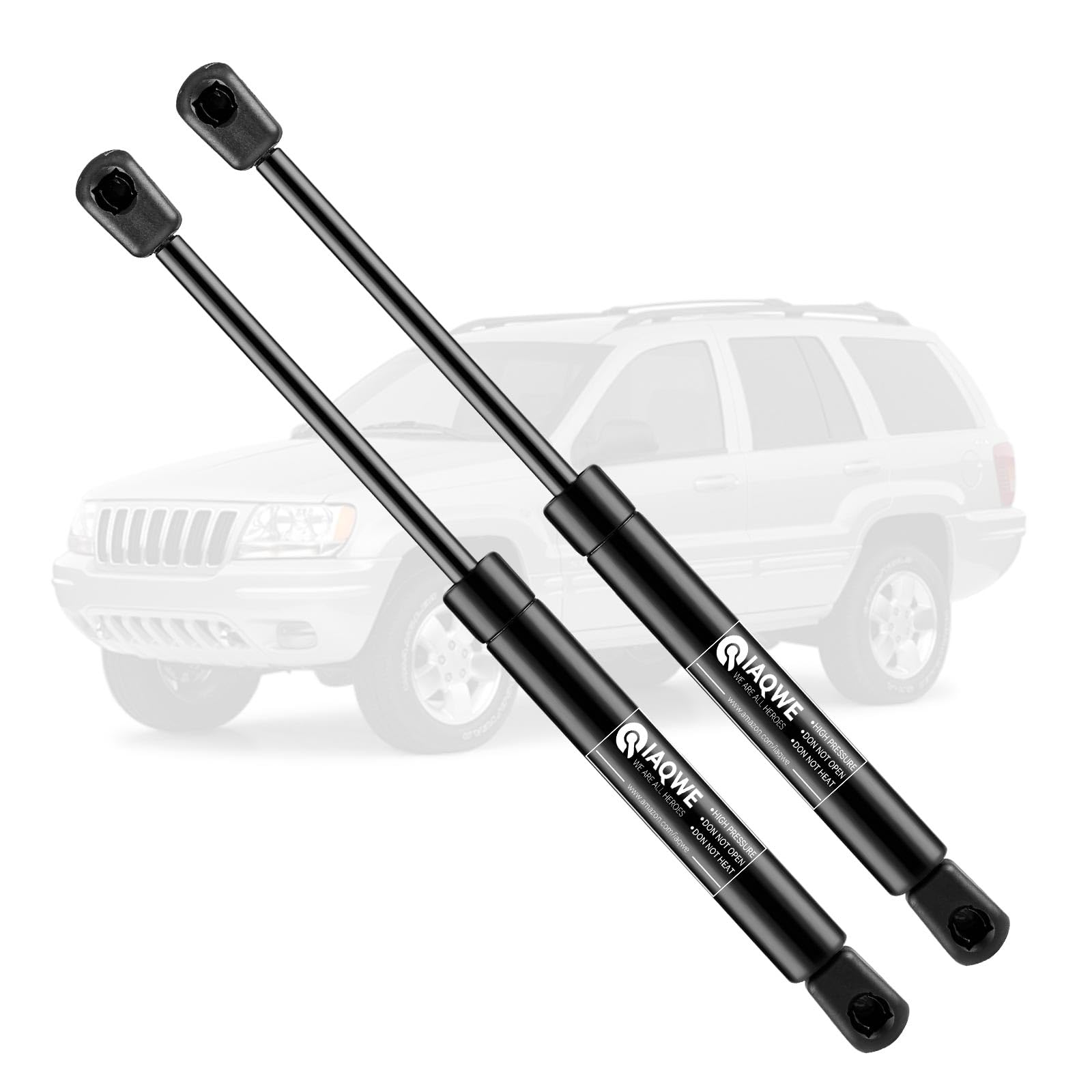 Iaqwe 4048-W Front Hood Lift Supports Fit For Jeep Grand Cherokee 1999 2000 2001 2002 2003 2004, Holder Gas Shock Struts Car Hoo