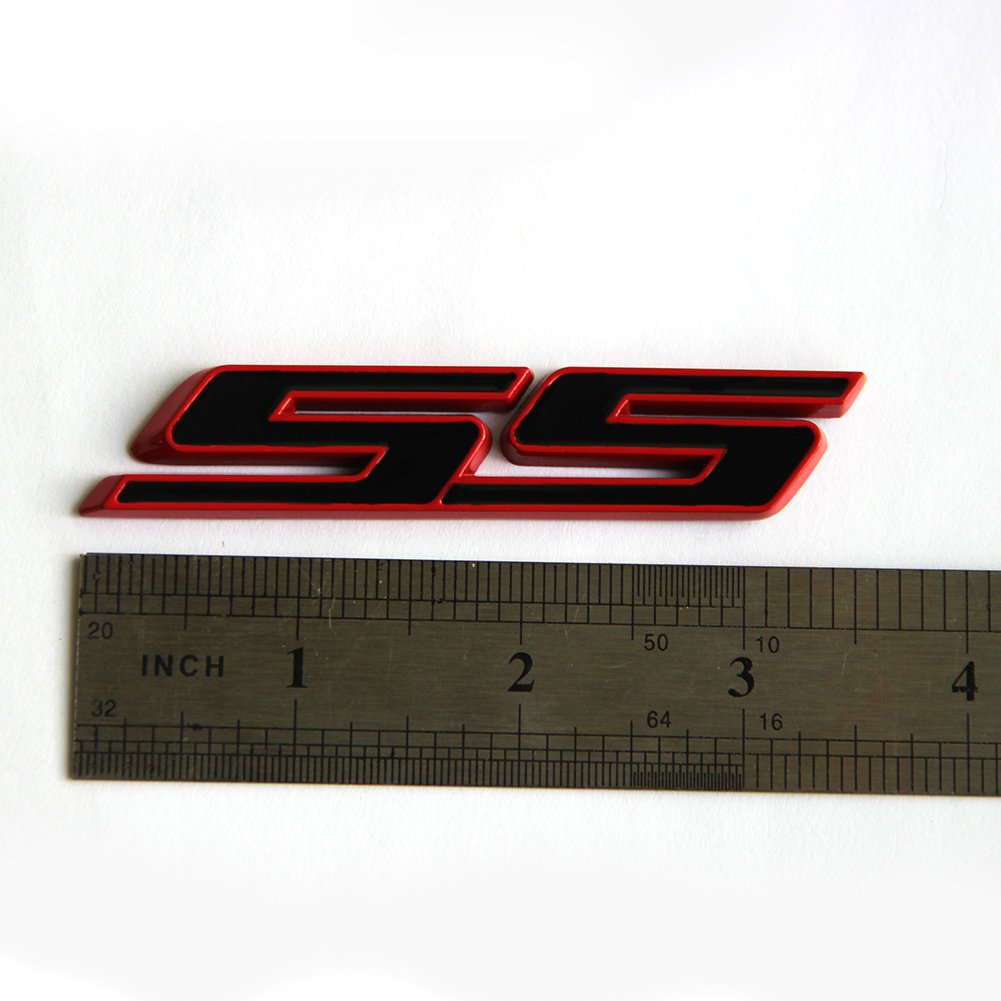 Yoaoo 1X Oem Grille Ss Emblem Badge 3D Compatible With Zl1 1Le Series Grill Red Frame Ss Red Line