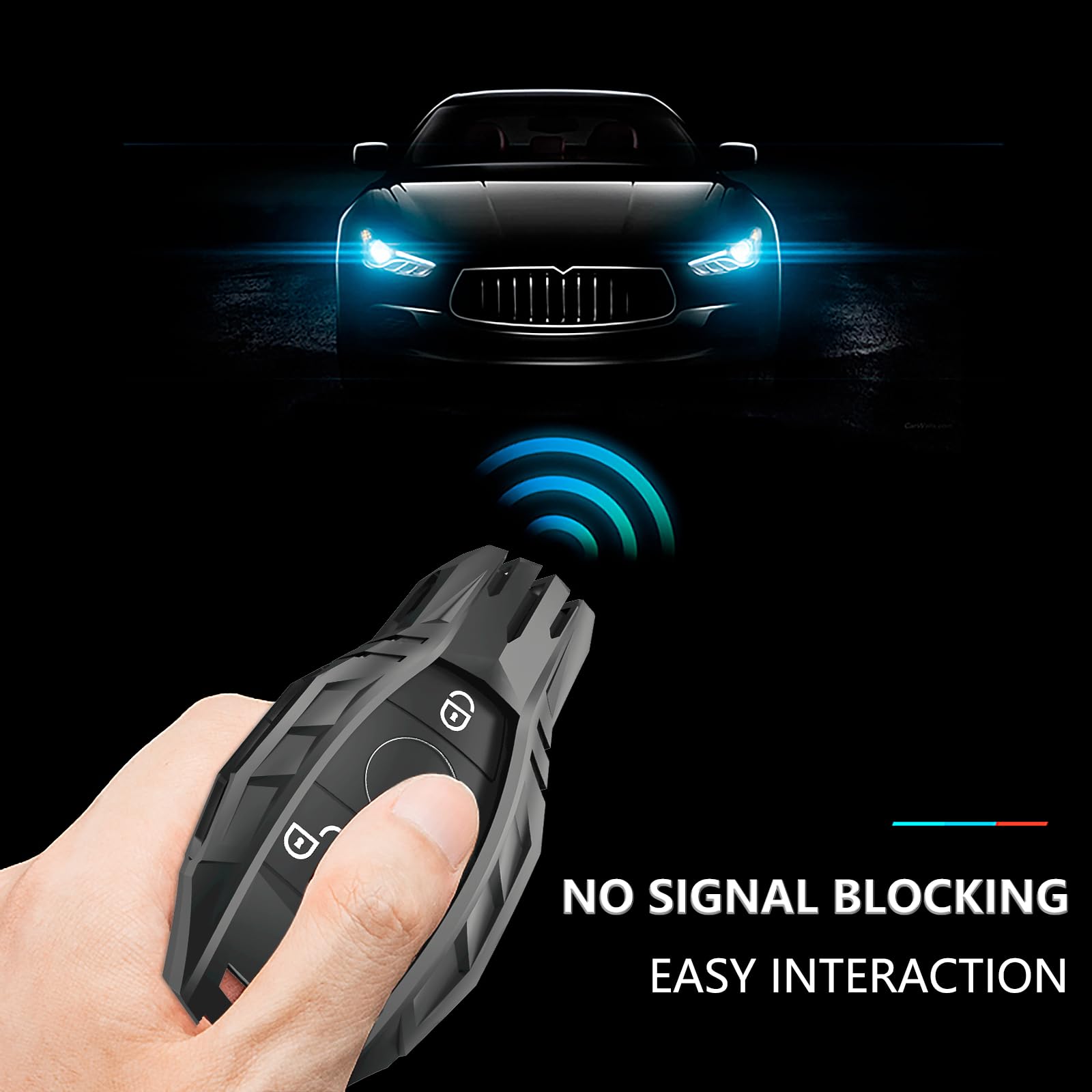 Ocezbiis For Mercedes Benz Key Fob Cover,Keychain,Zinc Alloy Protection Car Key Shell Case Compatible With C E S M Cls Clk G Cla