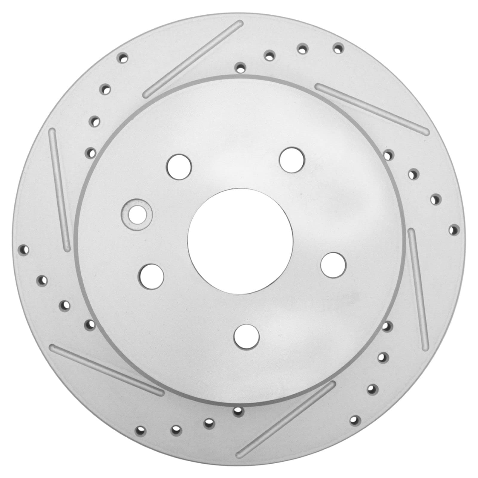 Trq Rear Performance Brake Rotors Set Solid Premium G-Coated Compatible With 1998-2005 Lexus Gs300 1998-2000 Gs400 2001-2005 Gs4