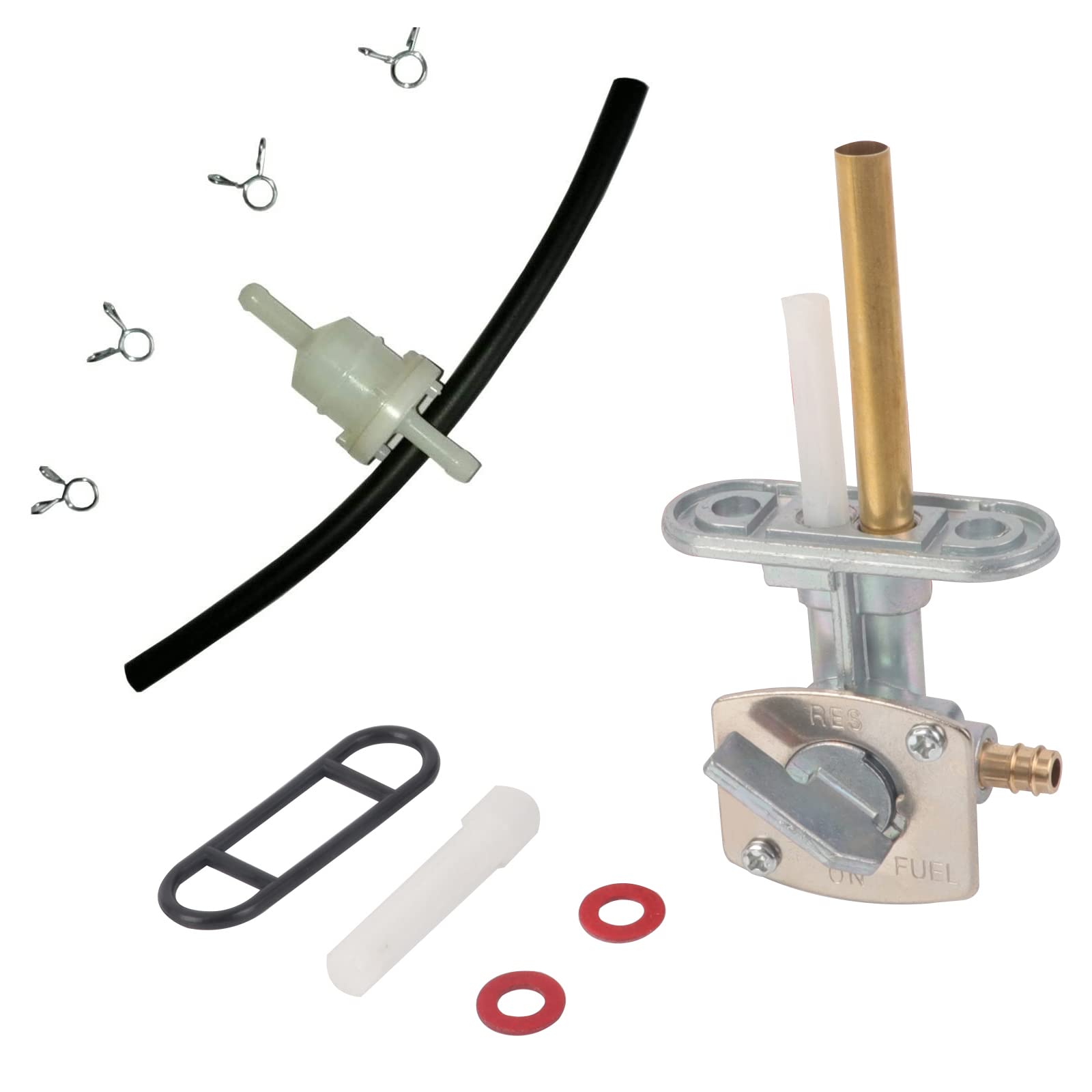 Fuel Valve Shut Off Petcock Tank Switch Fits For Yamaha Ttr 90 125 225 230 250 Bear Tracker 250 Big Bear 250 350 400 Warrior 350 Fits For Kawasaki Bayou 300 Fits For Suzuki Quadsport 400