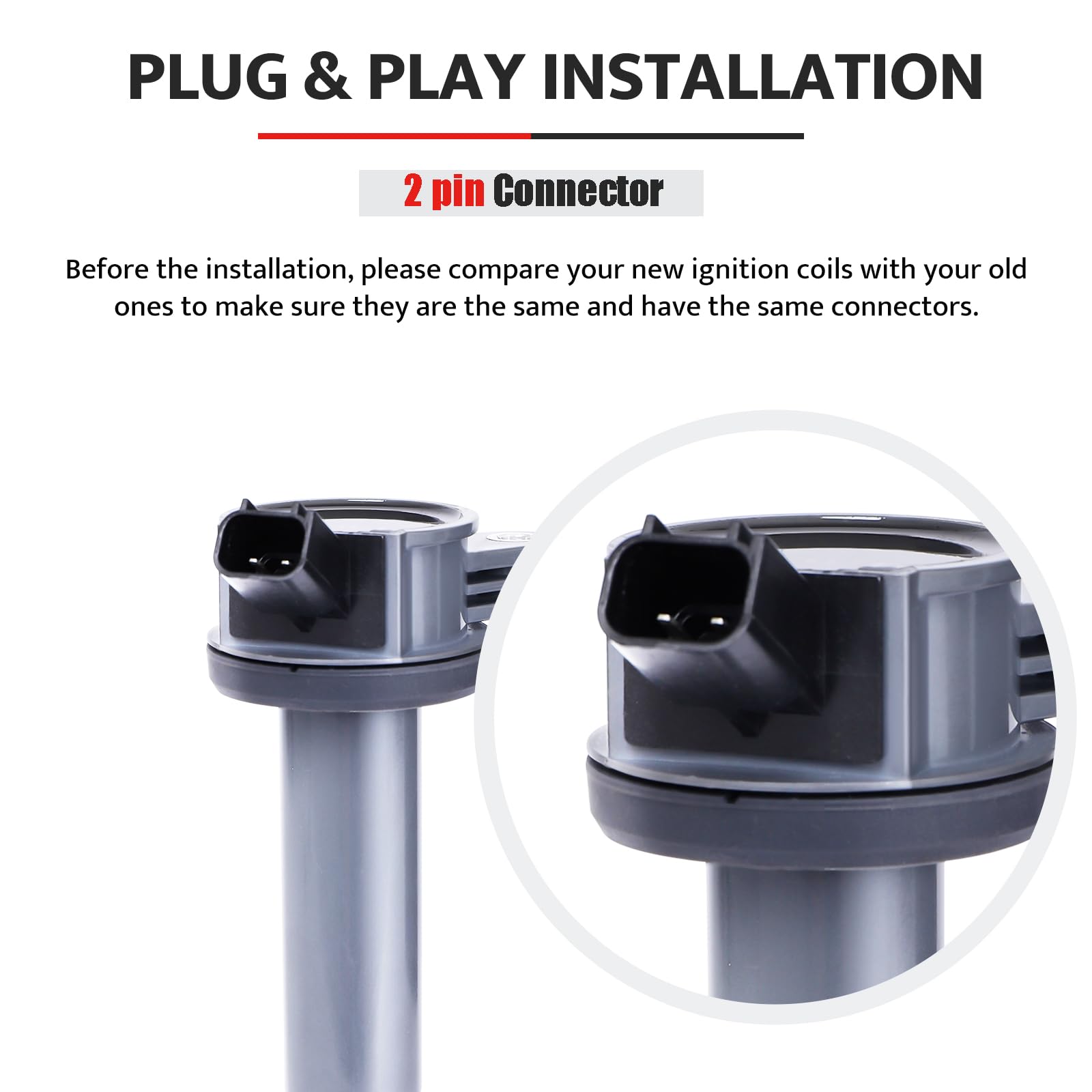 Npauto Ignition Coil Pack Replacement For V6 3.0 3.0L 2009-2012 Ford Escape/Ford Fusion 2006 2007 2008 2009 2010 2011 2012, Mazd