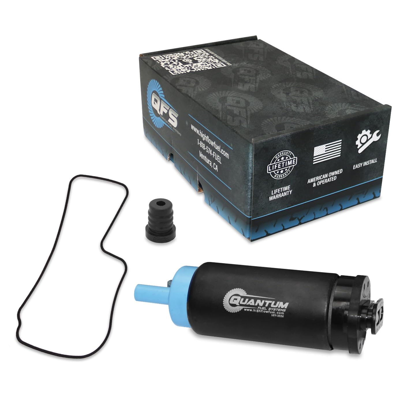 QFS oem Marine/Outboard Fuel Pump Replacement for Mercury 20HP 25HP 30HP 40HP 50HP 60HP 4-Stroke Outboard Inc. Filter/Strainer, 