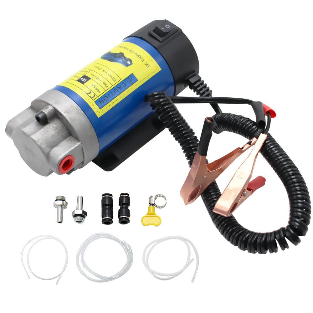 Makerele Oil Extractor Pump For Engine Oil Extraction And Oil Transfer Change Pump,Portable Electric Self-Priming Powerful Gear 