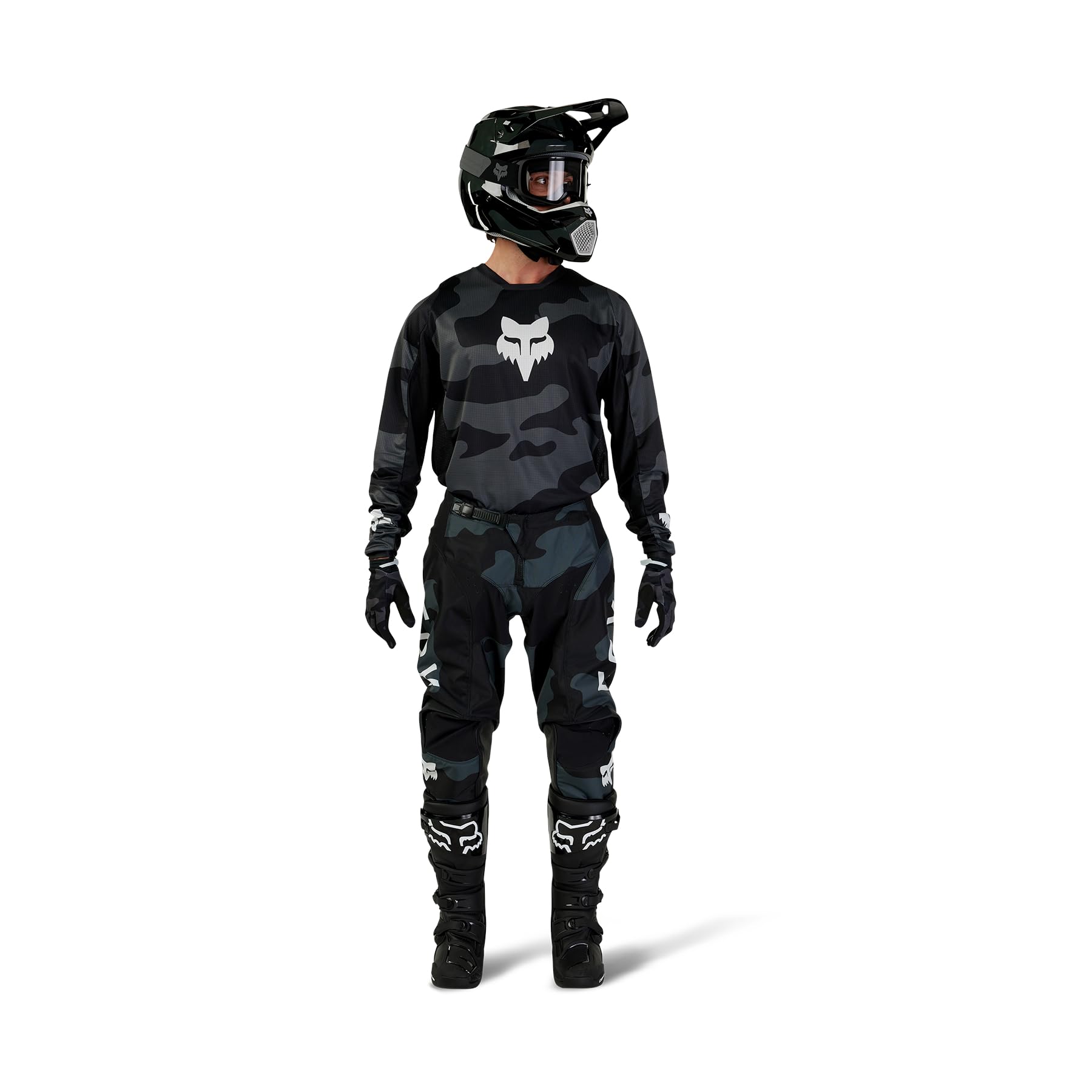 Fox Racing 180 BNKR Motocross Jersey, Black CAMO, XX-Large