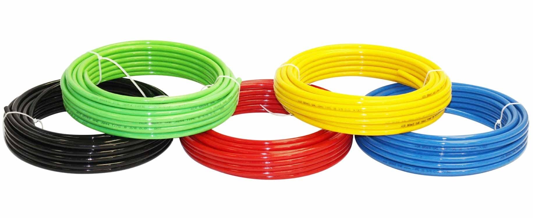 Mytee Products 1/4'' Od X 100' Blue Sae J844 Nylon Air Brake Tubing Dot Approved | Pneumatic Nylon Air Line Hose For Air Brake S