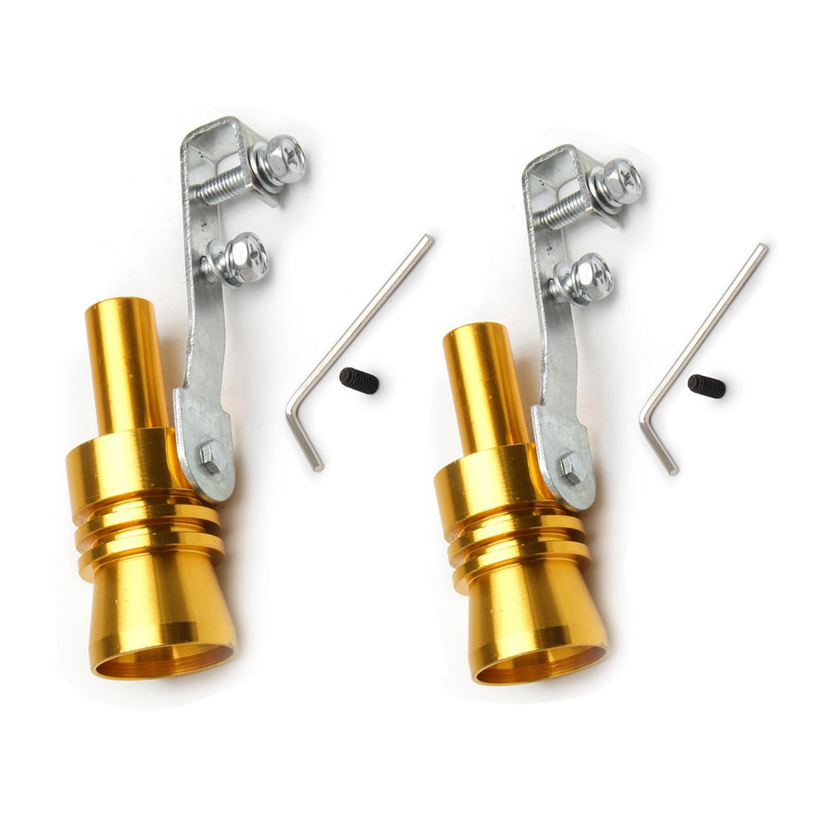 Turbo Sound Whistle Exhaust Muffler,XL Size Aluminum Alloy Universal Turbo Sound Exhaust Muffler Pipe Whistle Car Roar Maker (Go
