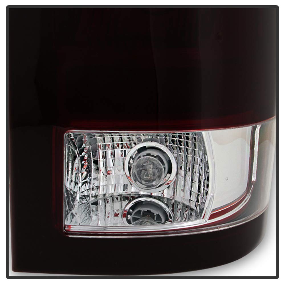Acanii - For 2007-2013 Gmc Sierra 1500 2500 3500 Red Smoke Tail Lights Brake Lamps Left+Right