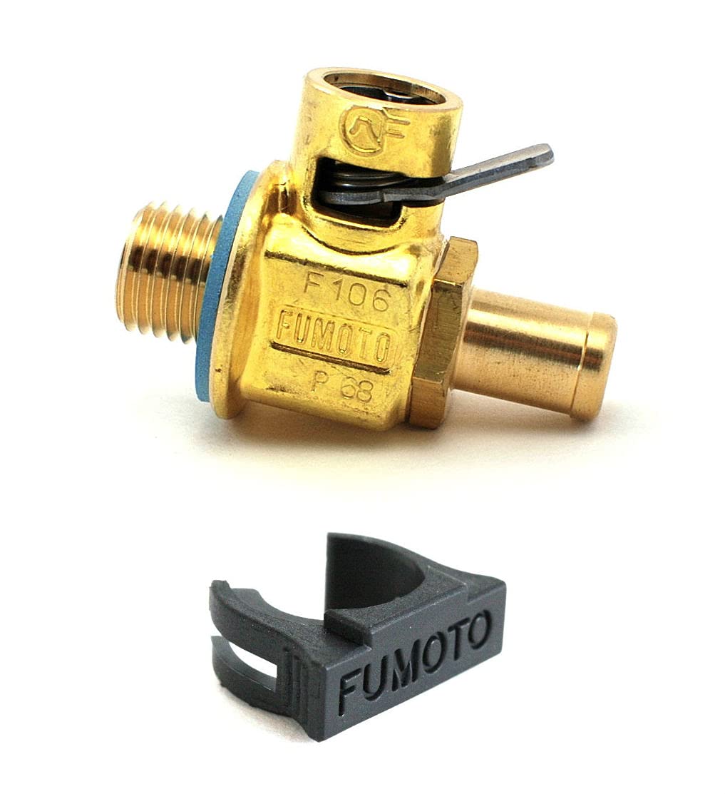 Fumoto F106N - Quick Oil Drain Valve M14-1.5 Threads With Long Nipple - Includes Clip