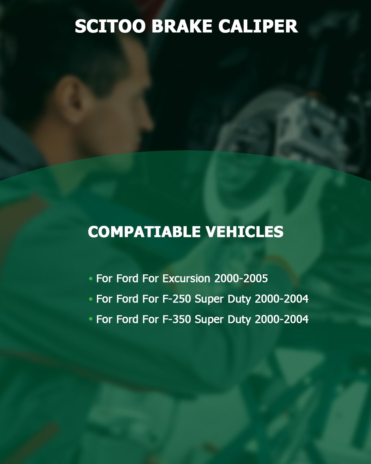 Scitoo 18-B4753 18-B4752 Rear Left & Right Brake Calipers With Bracket For Ford For Excursion 2000-2005,For Ford For F-250 Super