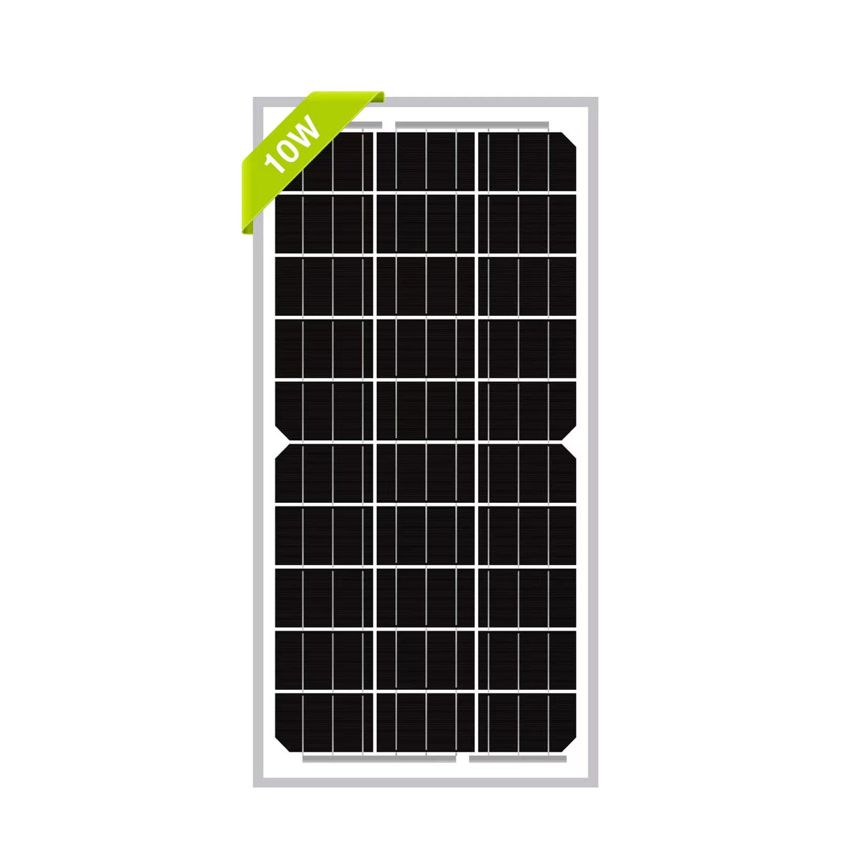 Newpowa 10W(Watts) 12V(Volts) Monocrystalline Solar Panel Battery Maintainer High-Efficiency Pv Module Power For Battery Chargin
