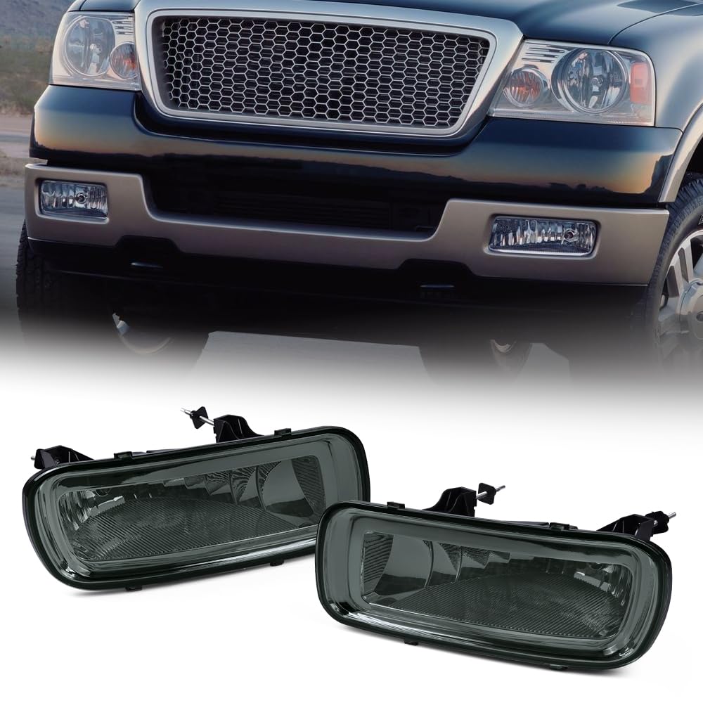 G-Plus Front Bumper Fog Lights Lamps Compatible With 2004 2005 2006 Ford F150 Lincoln Mark Lt Pickup Truck Driver And Passenger