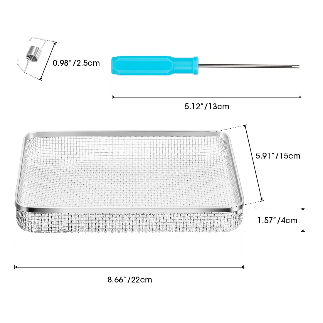 BougeRV RV Flying Insect Screen RV Furnace Vent Cover RV Bug Screen Covers Water Heater Screen Stainless Steel Mesh for RVs/Camp