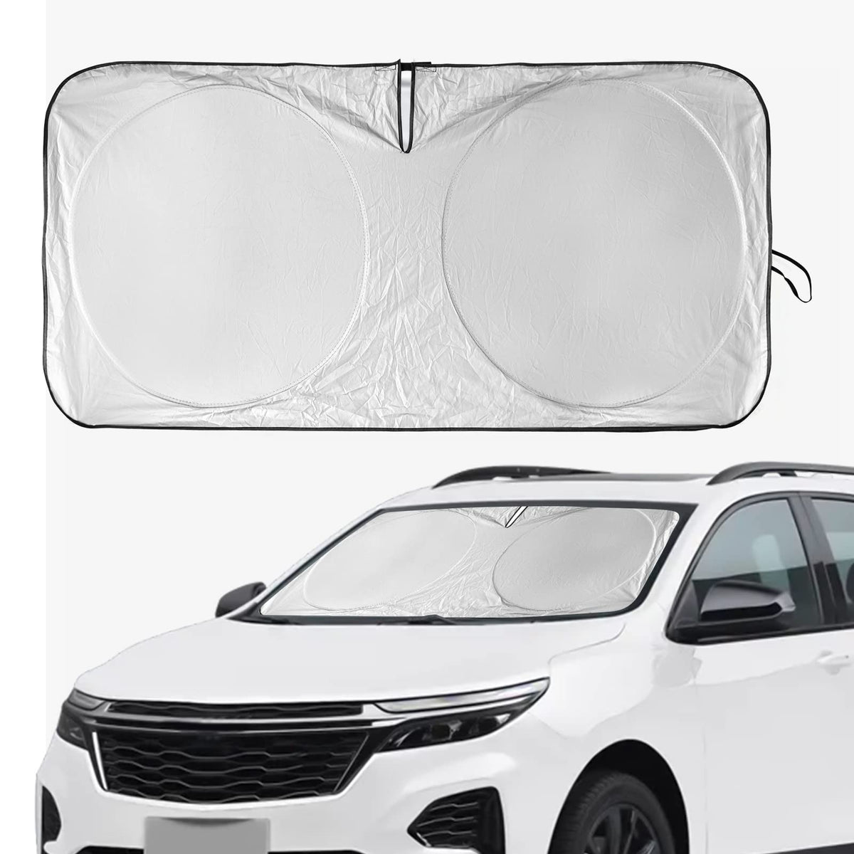 Sunshade For 2016-2024 2025 Chevrolet/Chevy Malibu Sun Shade Windshield Cover, Custom Fit Malibu Foldable Front Window Shield Su