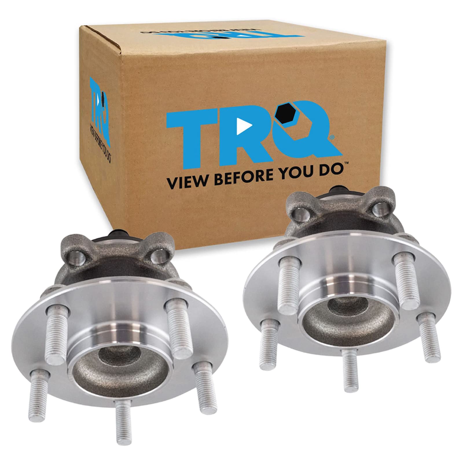 Trq Rear Wheel Hub Bearings Assembly Set Compatible With 2014-2018 Mazda 3