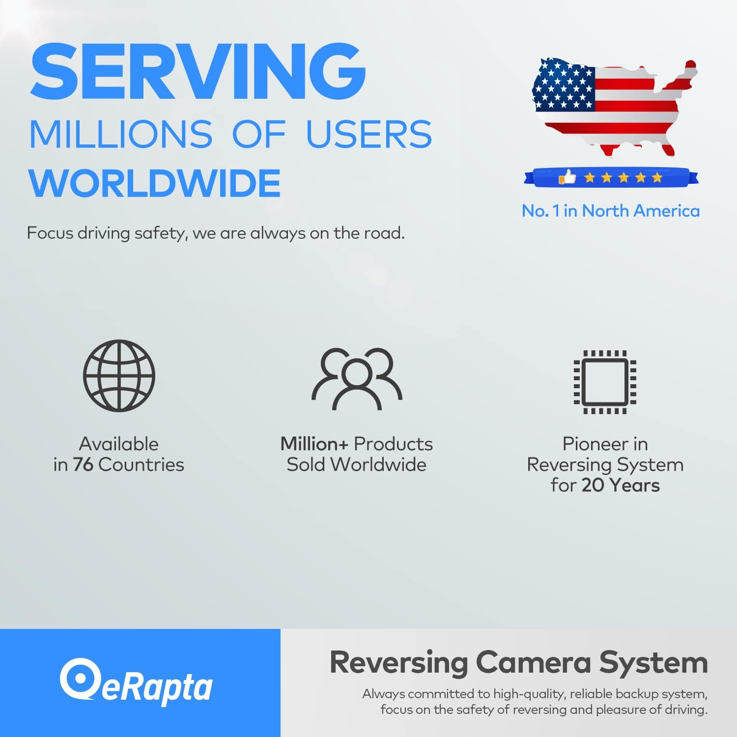 Erapta Backup Camera Rear View License Plate, 45 Adjustment Bracket With 149 Perfect Angle, Night Vision, Ip69K Lever Waterproof