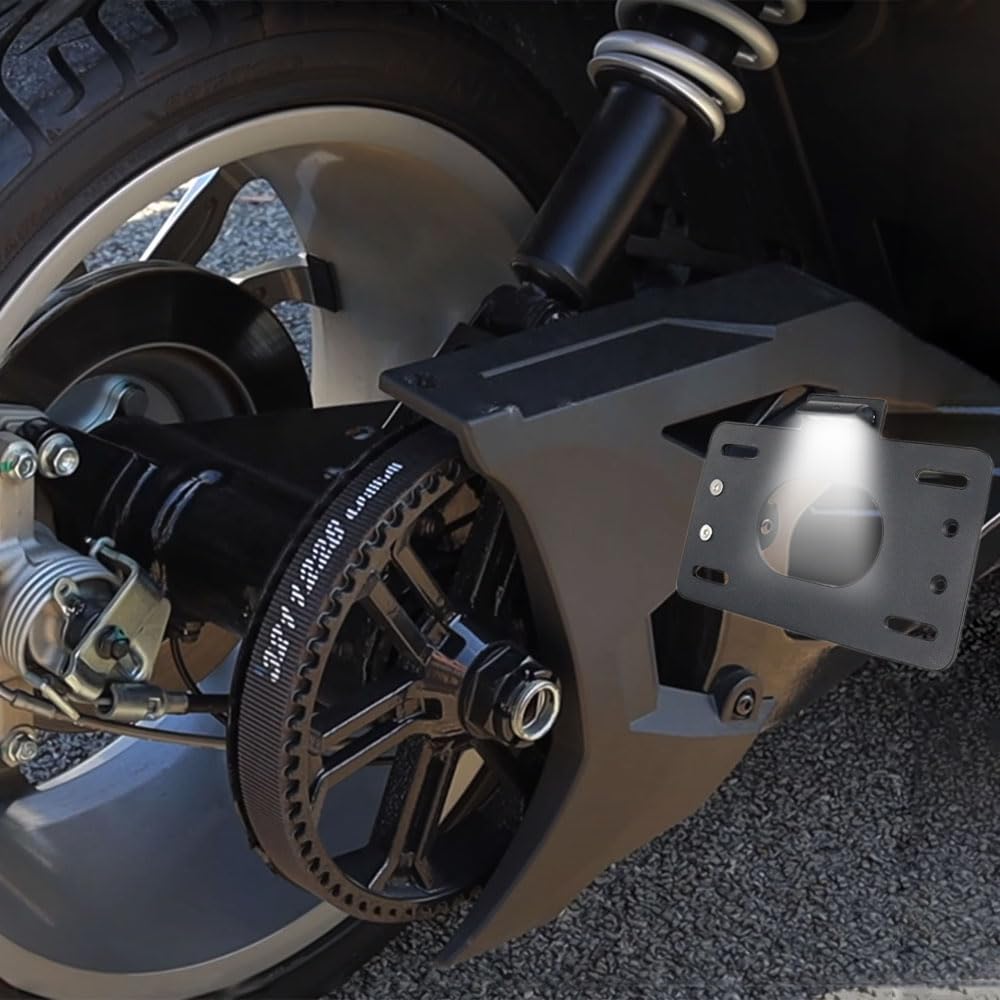 Rearace Led Swingarm License Plate Relocator Kit Compatible With Polaris Slingshot Sl Le/Base 2015-2017, Slingshot Sl 15-24/Slr 17-24/Slr Le 2018/R 20-24/R Le 2021/Gt 2019/Gt Le 18-20/S 18-24