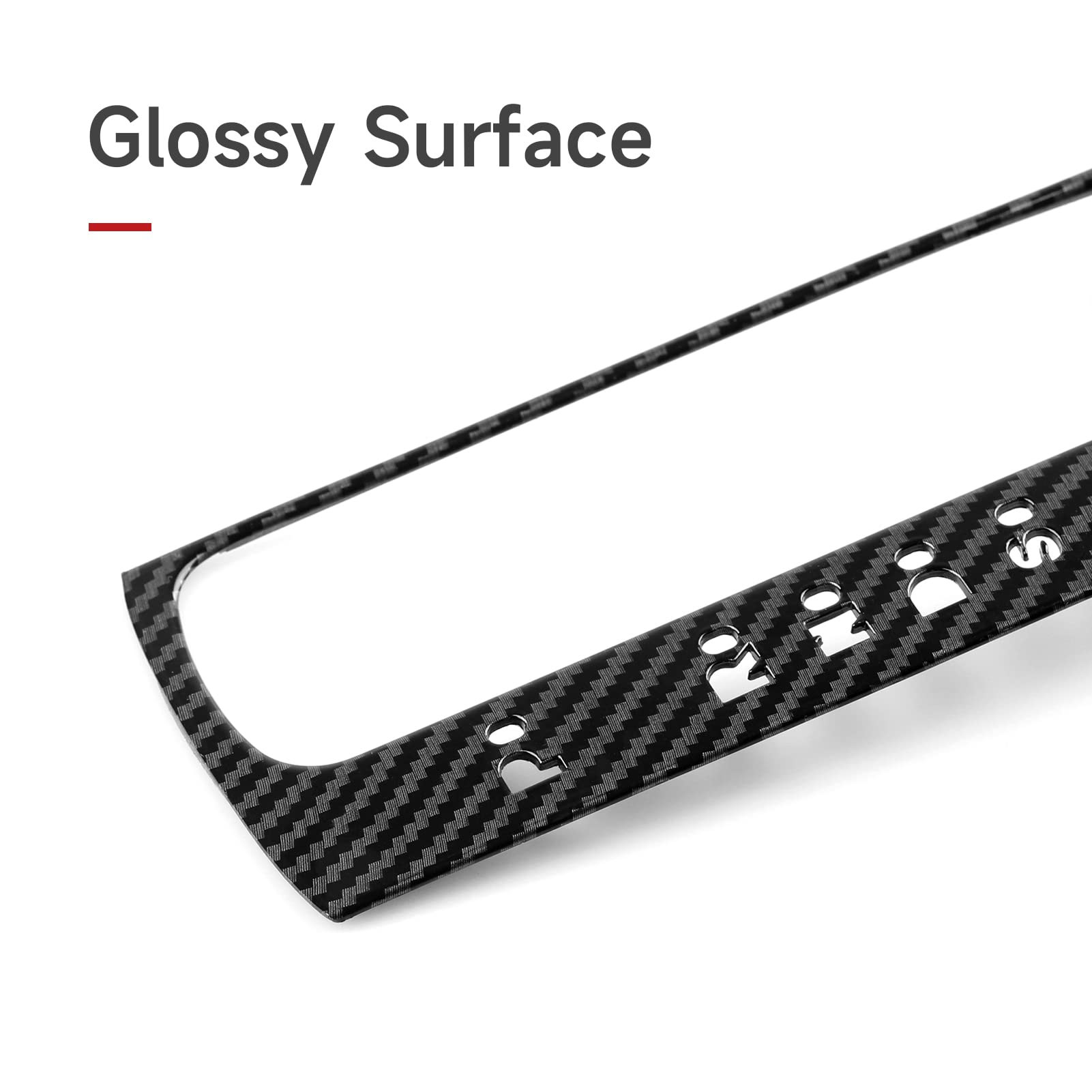 BRMYL Car Gear Shift Panel Cover Decals for Honda Civic 2016 2017 2018 2019 2020 2021 10th Gen Accessories ABS Carbon Fiber Stic