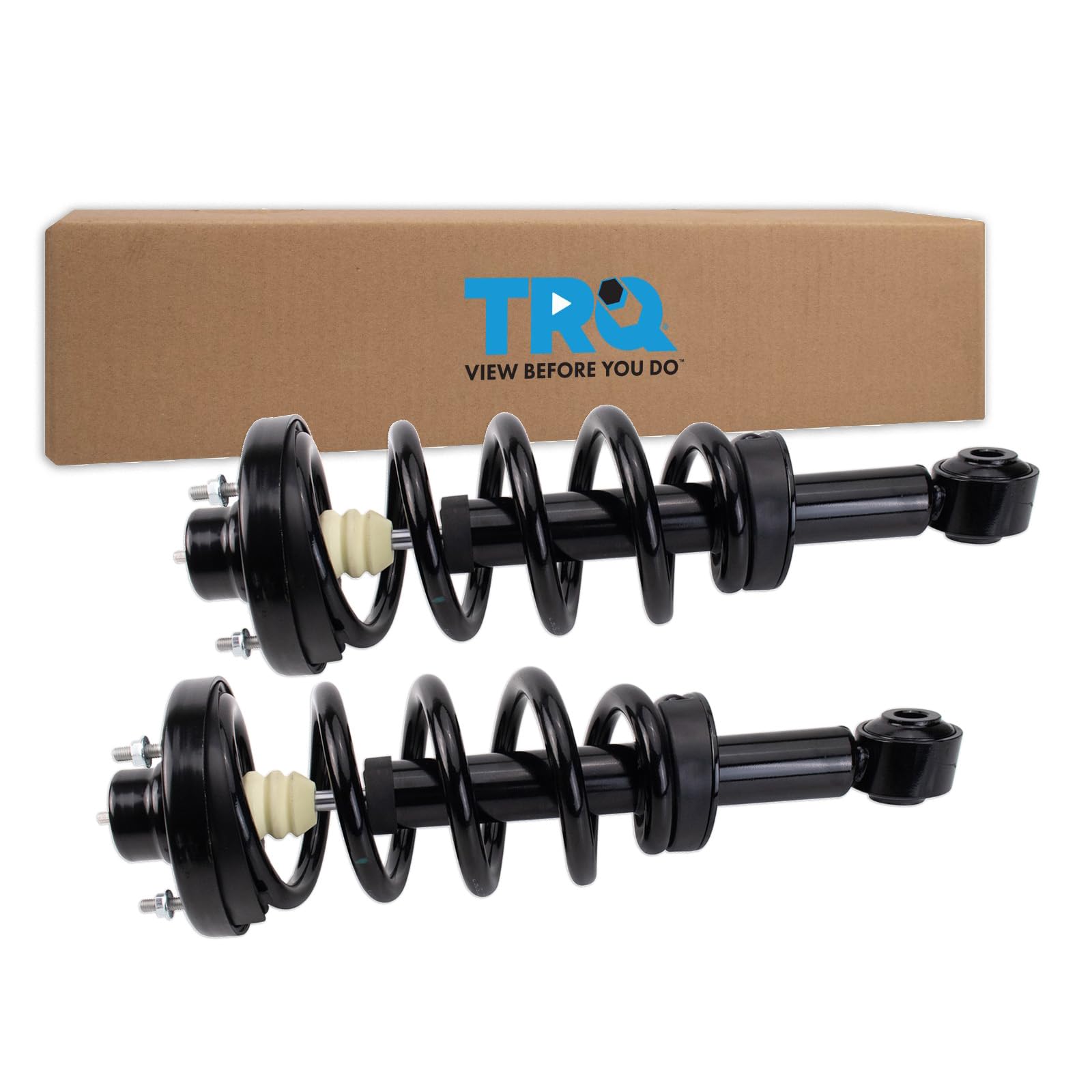 Trq Rear Shock & Spring Assembly Set Compatible With 18-22 Ford Lincoln
