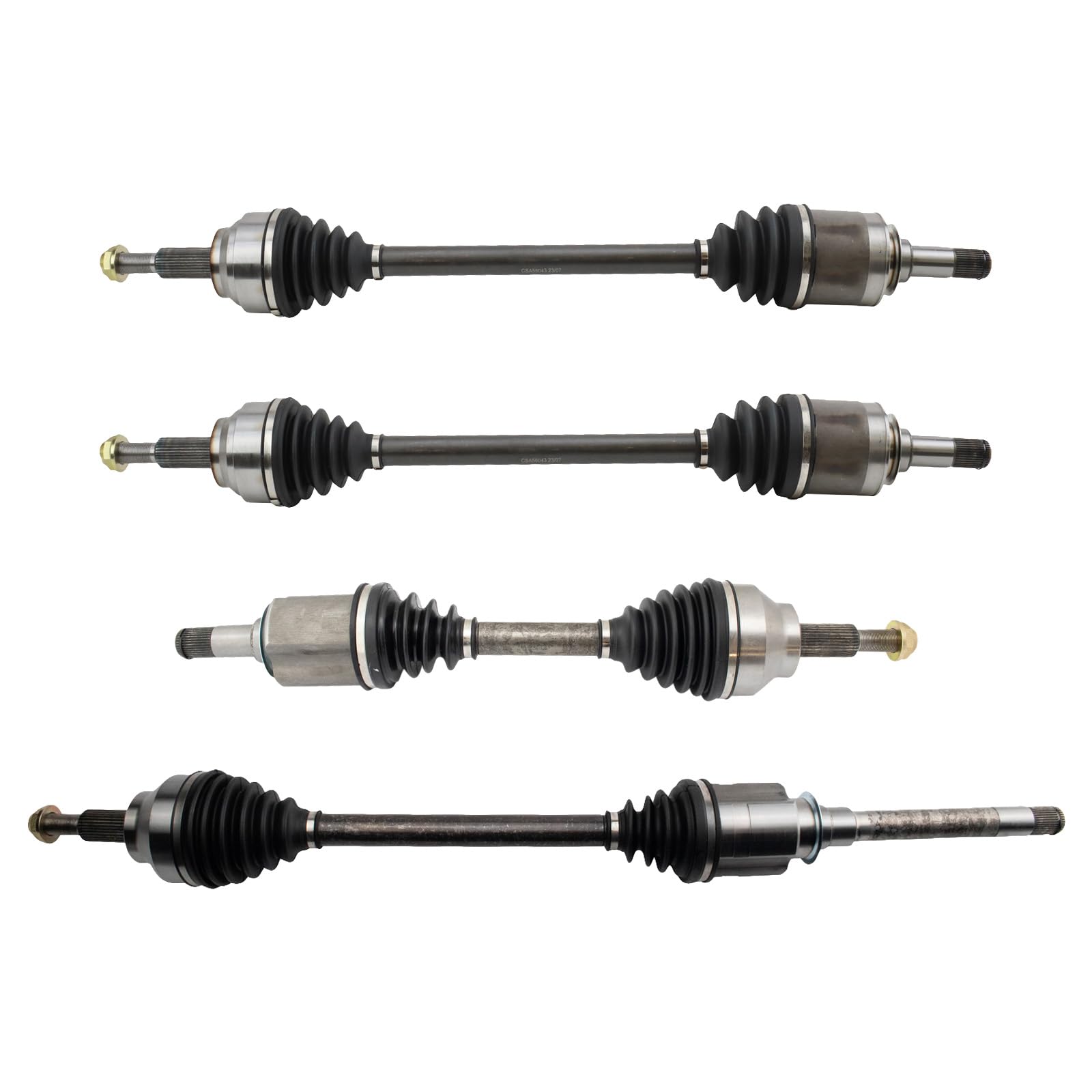 TRQ CV Axle Shaft Assembly Set Compatible with 2012-2013 Dodge Durango 2012-2020 Jeep Grand Cherokee
