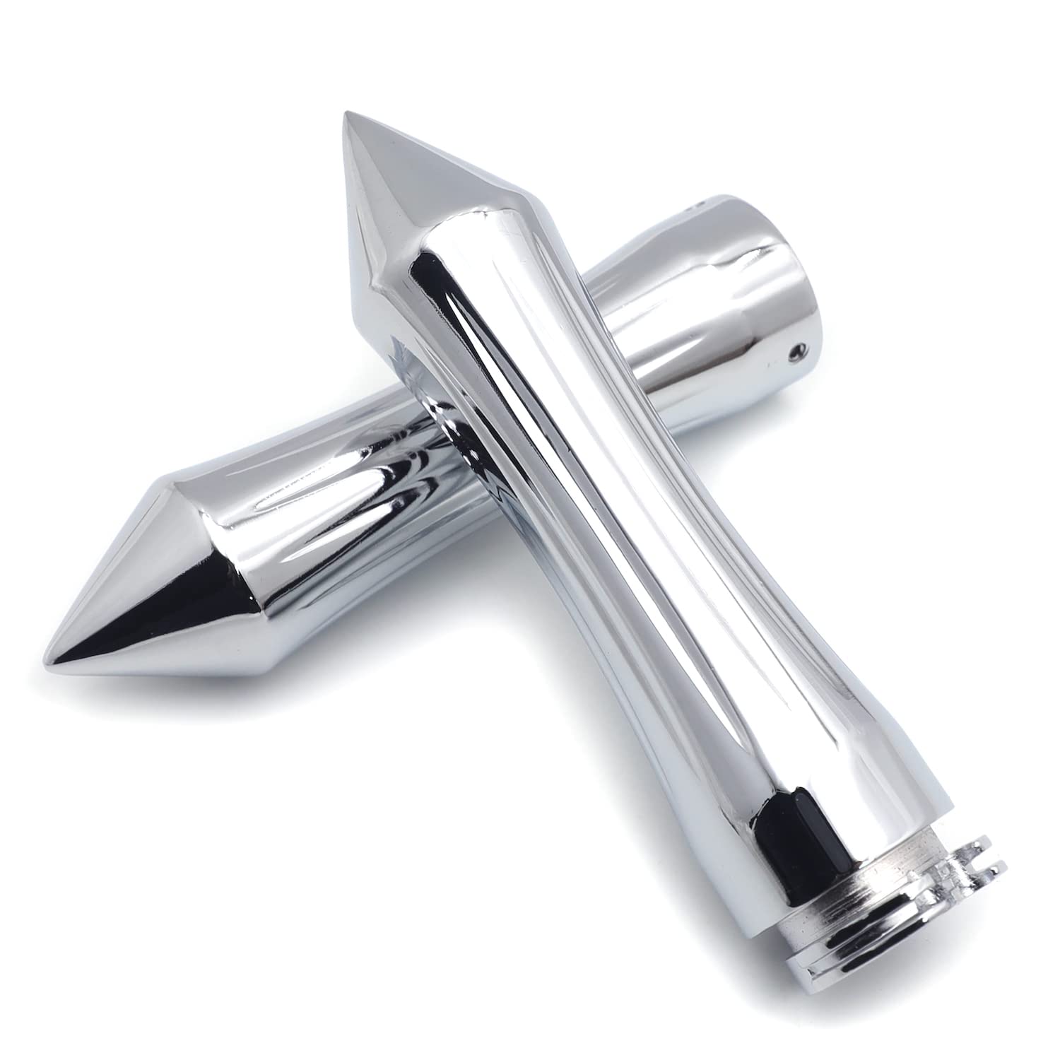 Httmt Trhb101-1''- Motorcycle Chrome Handle Grips 1'' 25Mm Compatible With Harley Road King/Ultra/Touring/Vtx 1800/ Yamaha Road 