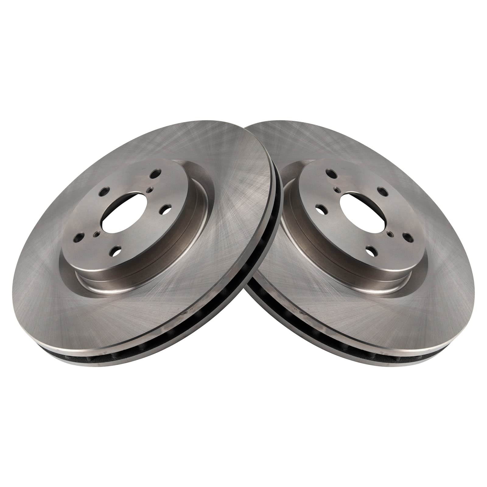 Trq Front Brake Rotors Set Vented Compatible With 2007-2014 Subaru Impreza 2015-2017 Wrx Sti