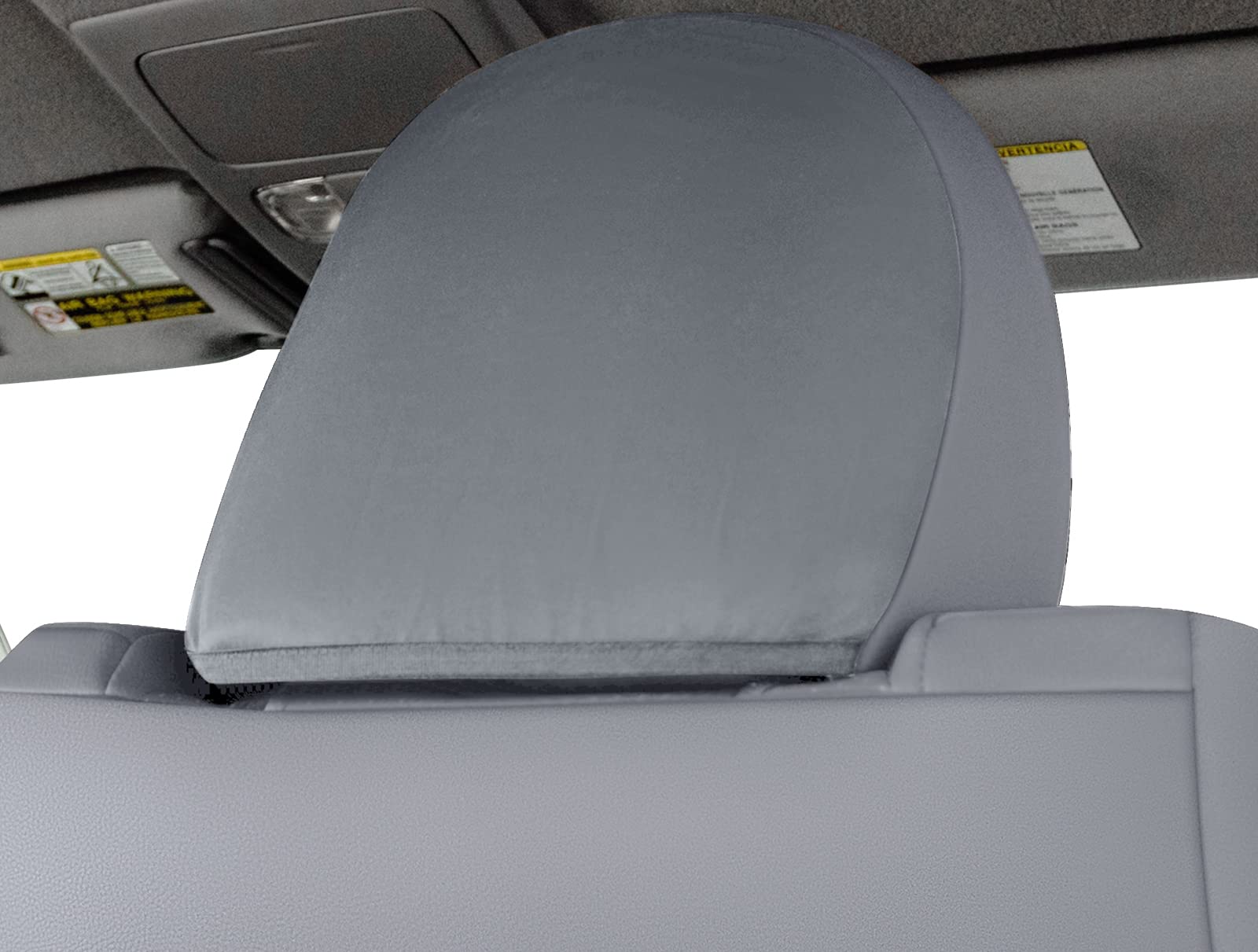 Luckyman Club Tacoma Full-Set Seat Covers P04-Hy, Fit Tacoma 2005 2006 2007 2008 2009 2010 2011 2012 2013 2014 2015 Double/Crew Cab Only, With Faux Leather (Full Set, Gray)