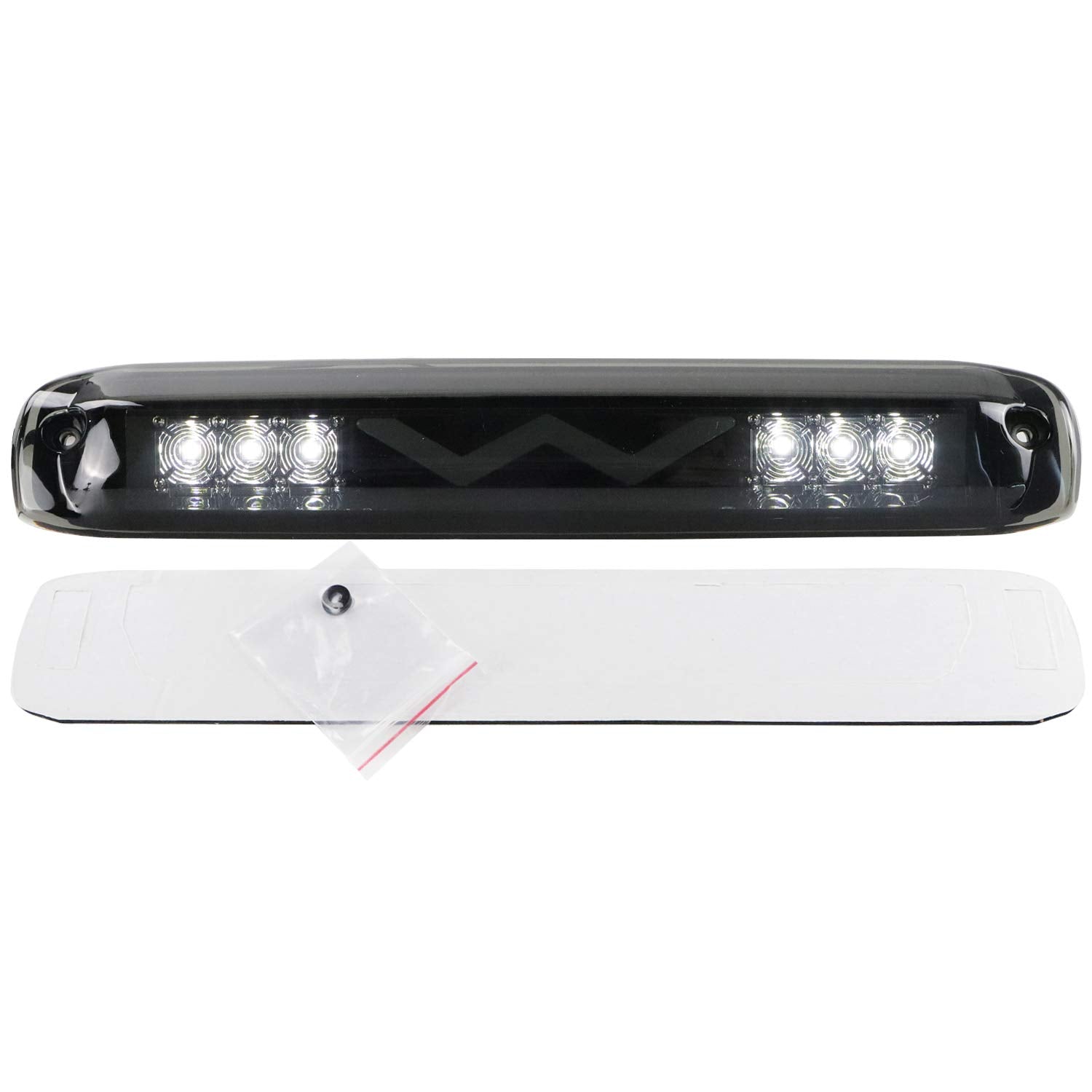 Tresound Led Third 3Rd Brake Light Compatible With 1999-2007 Silverado Gmc Sierra 1500 2500 3500 Hd Classic, Rear Cargo Lamp High Mount Stop Light Reverse Light (Smoke)