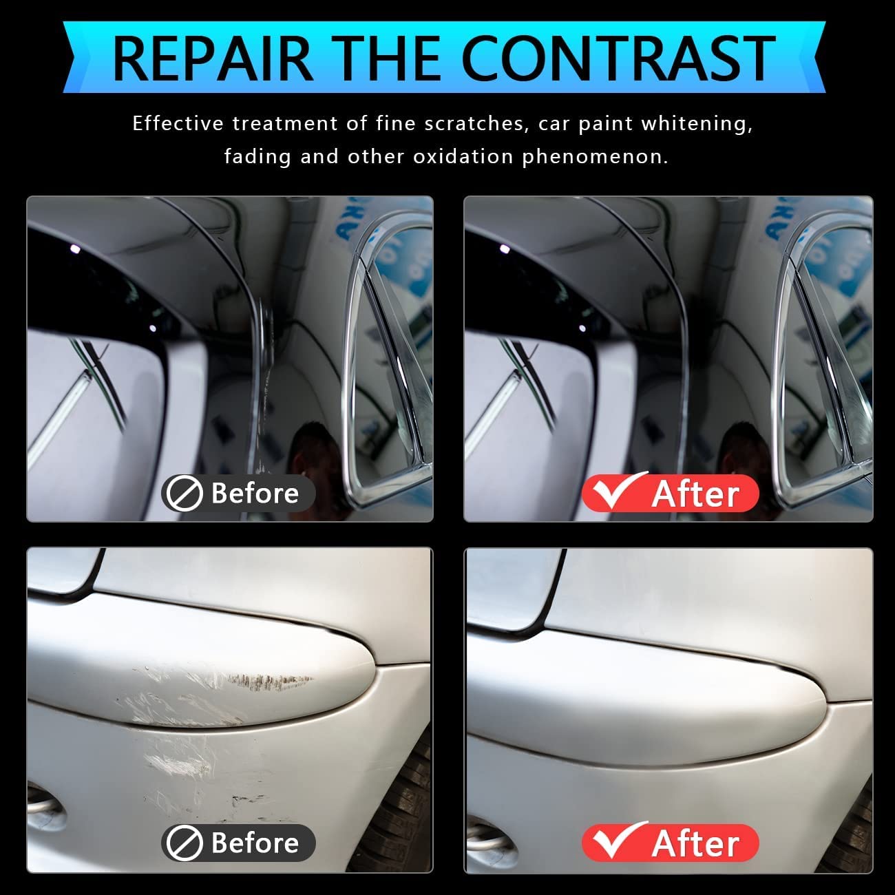 Touch Up Paint Pen For Cars Scratch Removal Repair, Wheel Fill Paint Pen Black/White/Multi-Color Optional For Various Cars (Sliver Black)