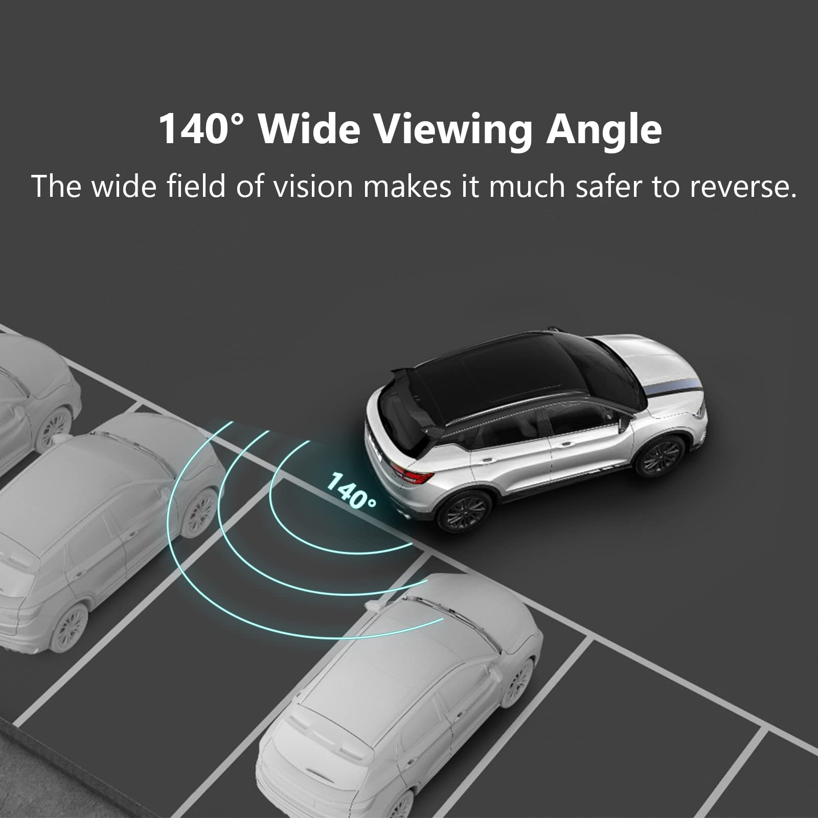 Eonon A0125 Backup Camera Wide Angle 140 Waterproof Rearview Video Cameras, Compatible With Eonon Android Car Stereos Gma12S,Ua1